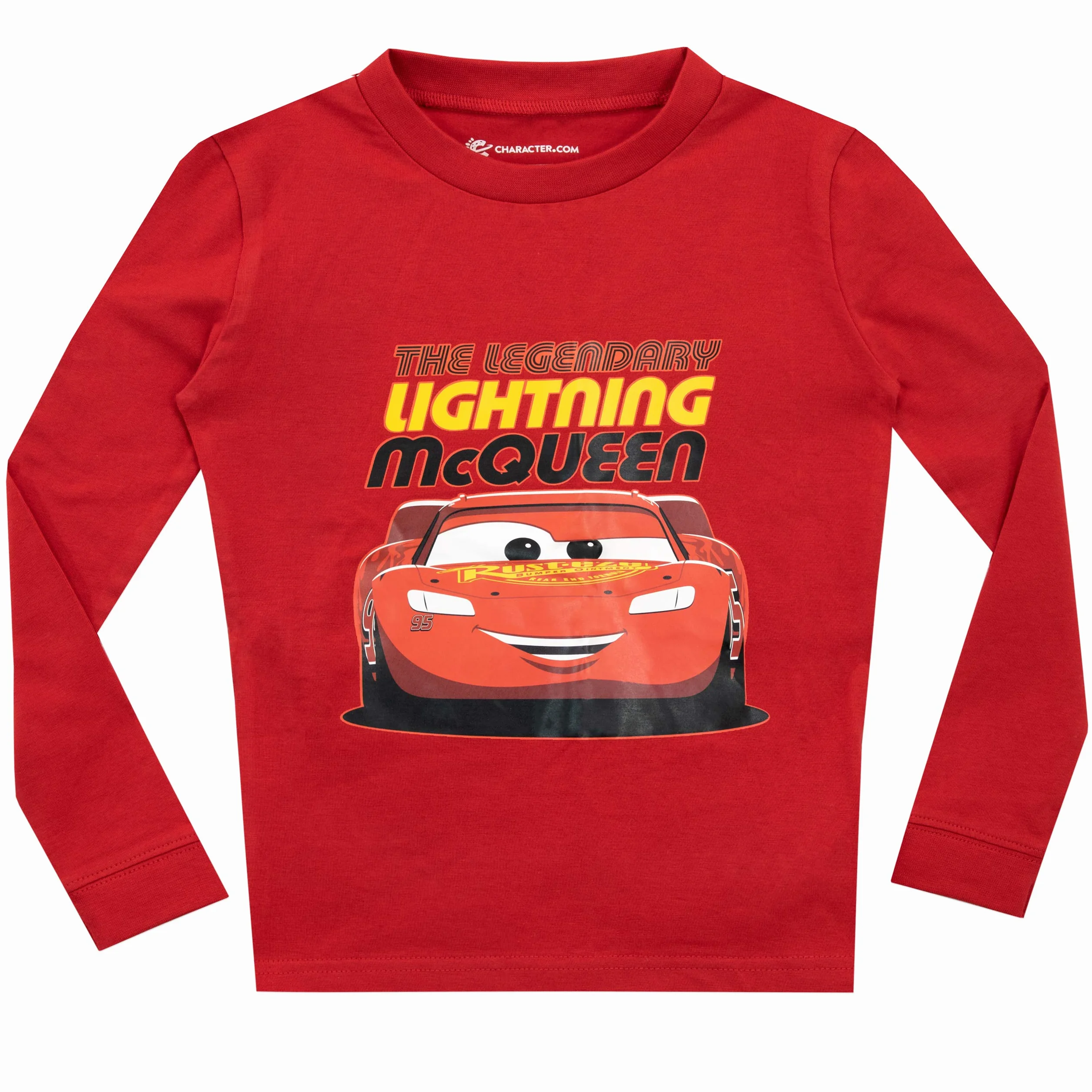 Disney Piżama samochodowa | Piżama dla dzieci Lightning Mcqueen | Snug Fitting Boys Pjs