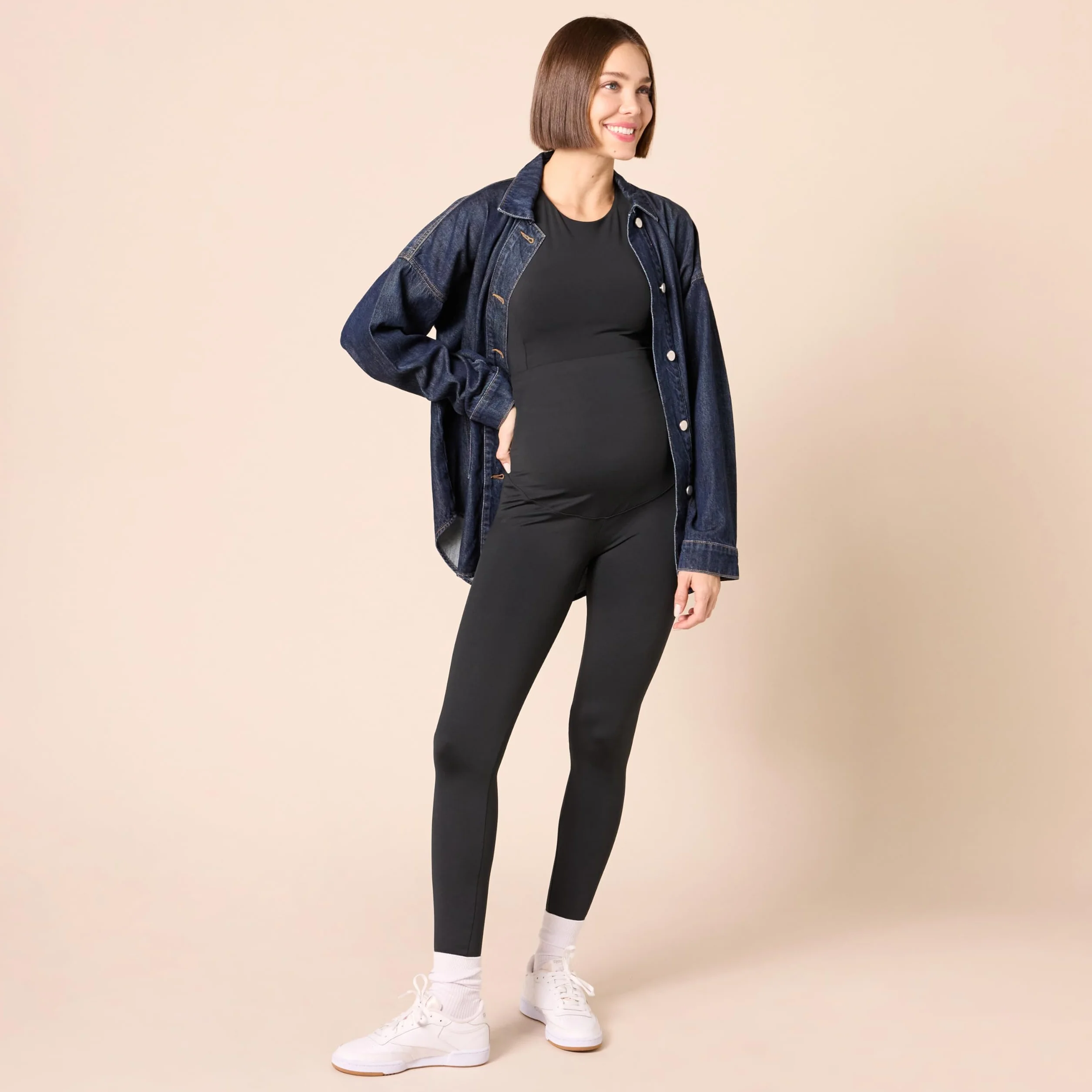 Amazon Essentials Kobiety Active Sculpt legginsy ciążowe na całej długości
