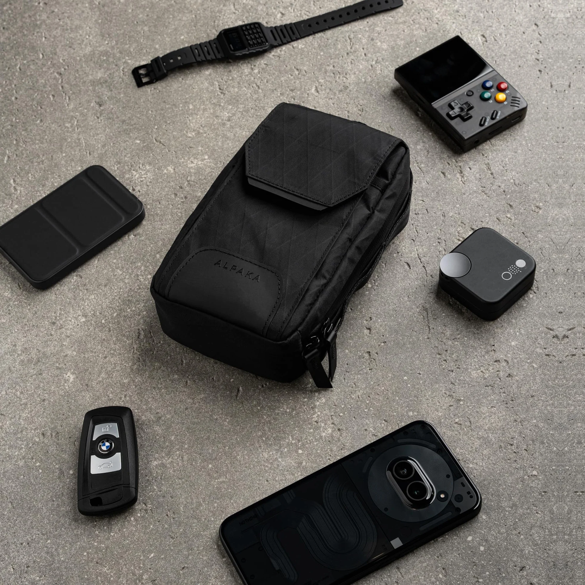 ALPAKA Modular Sling V2 – torba crossbody na telefon dla mężczyzn, magnetyczny szybki dostęp, regulowany pasek, torba podróżna z zamkiem błyskawicznym YKK, tkanina odporna na warunki atmosferyczne