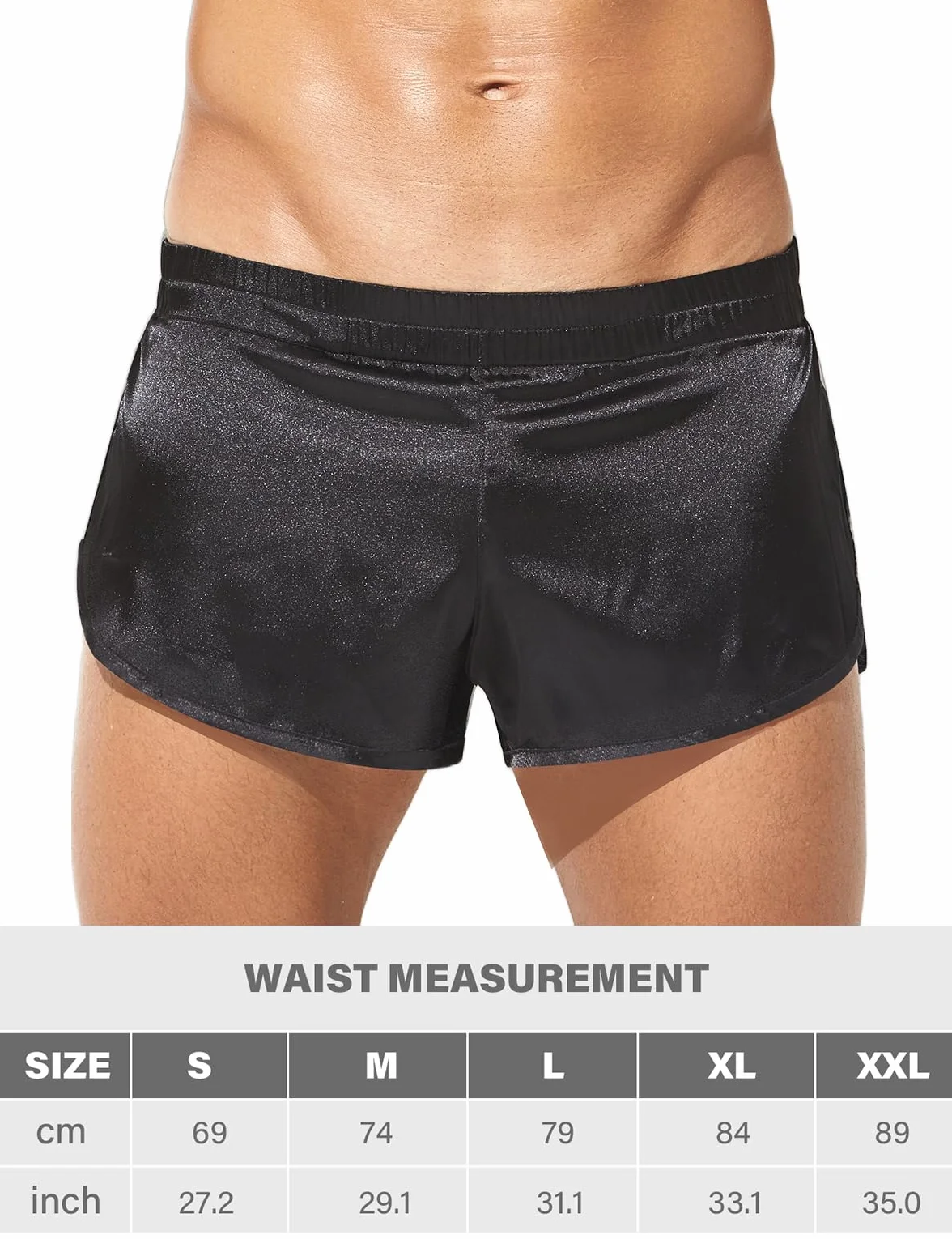 Casey Kevin Bokserki męskie seksowne szorty Jockstrap bielizna stringi dla mężczyzn piżama/spodenki sportowe, A1-czarny, XL