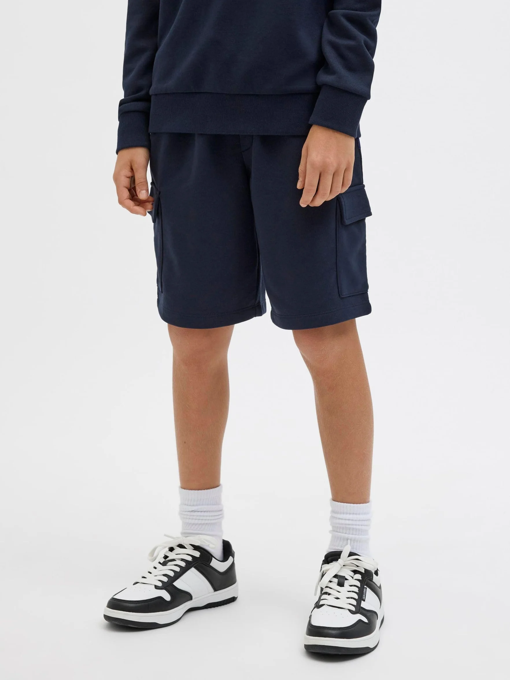 JACK & JONES Jpstbradley Sweat Cargo Szorty Gms Jnr - Shorty Chłopcy