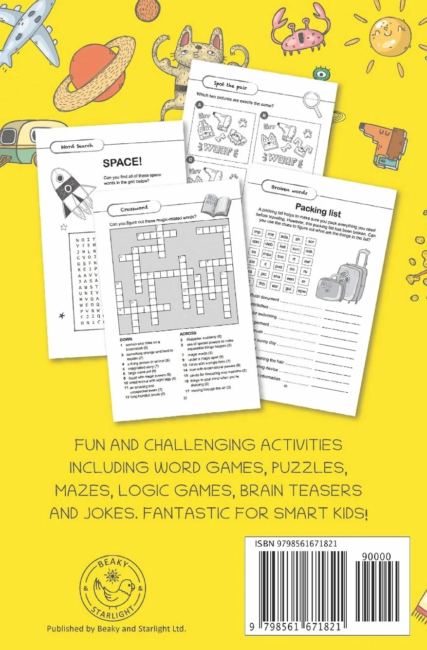 Awesome Games for Smart Kids: Fun puzzles, word games, and brain teasers. Activity book for ages 9-12.: 1