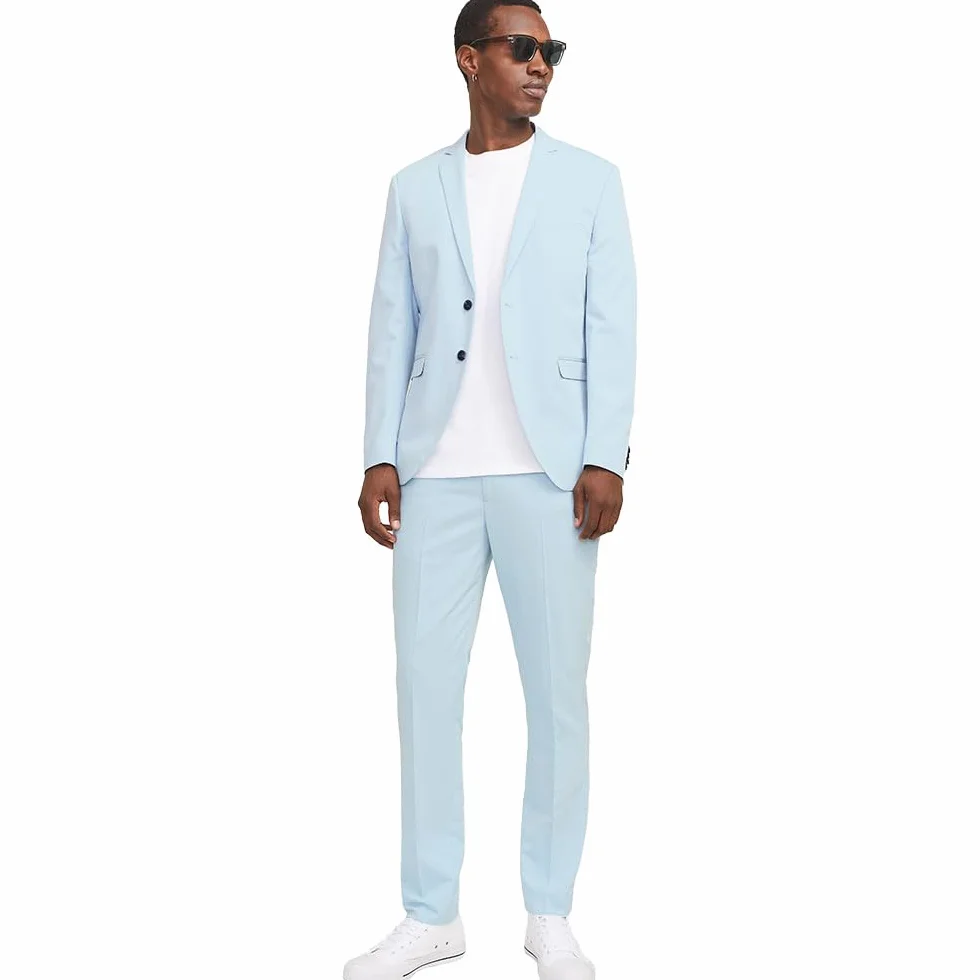 JACK & JONES Jprfranco Suit Noos męski garnitur, Chambray Blue/Fit: super slim fit, 52