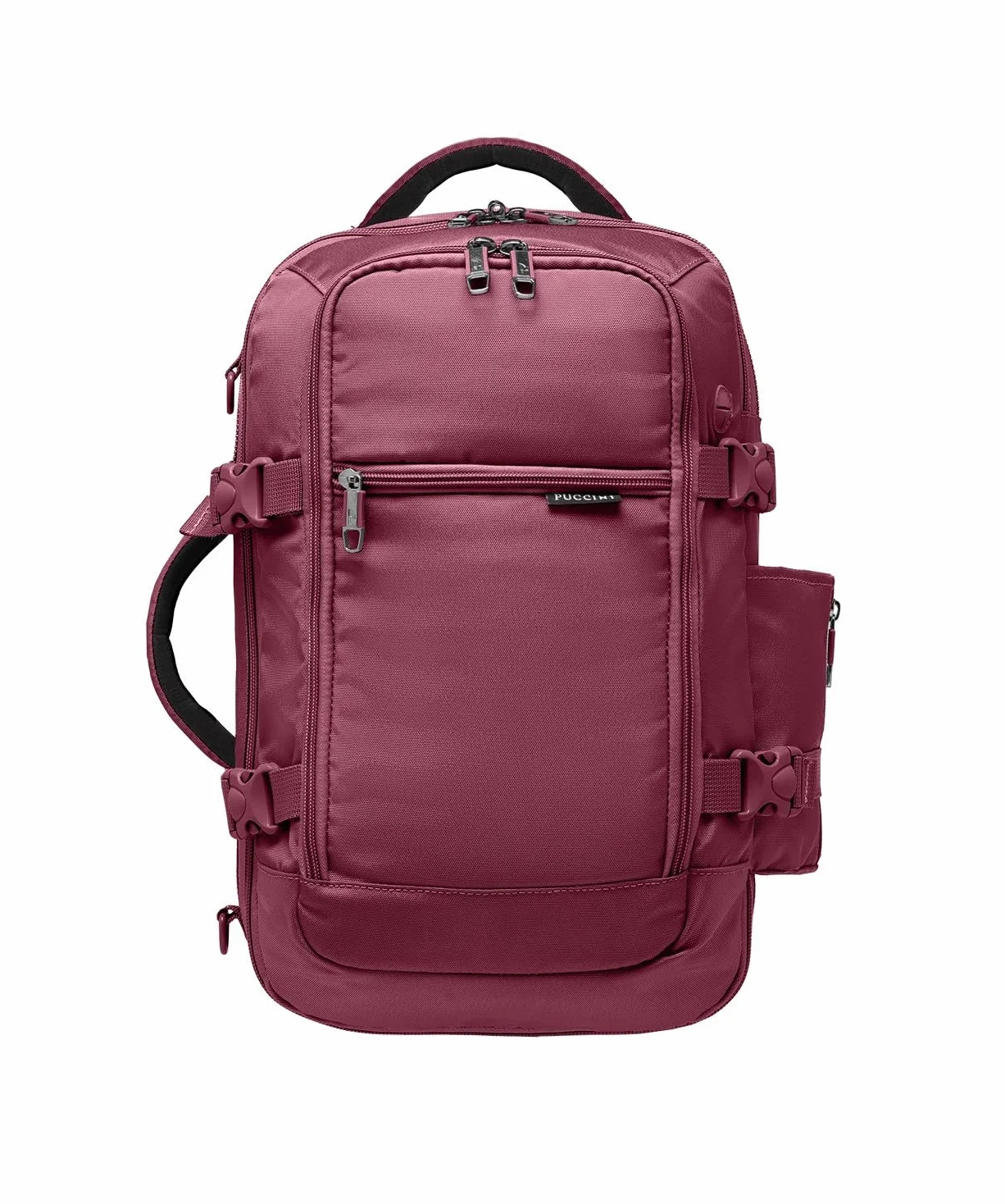 PUCCINI Easy Pack plecak wielofunkcyjny, czerwony (Weinrot), 40x20x25 cm (18 l), 40x20x25 cm (18 L)