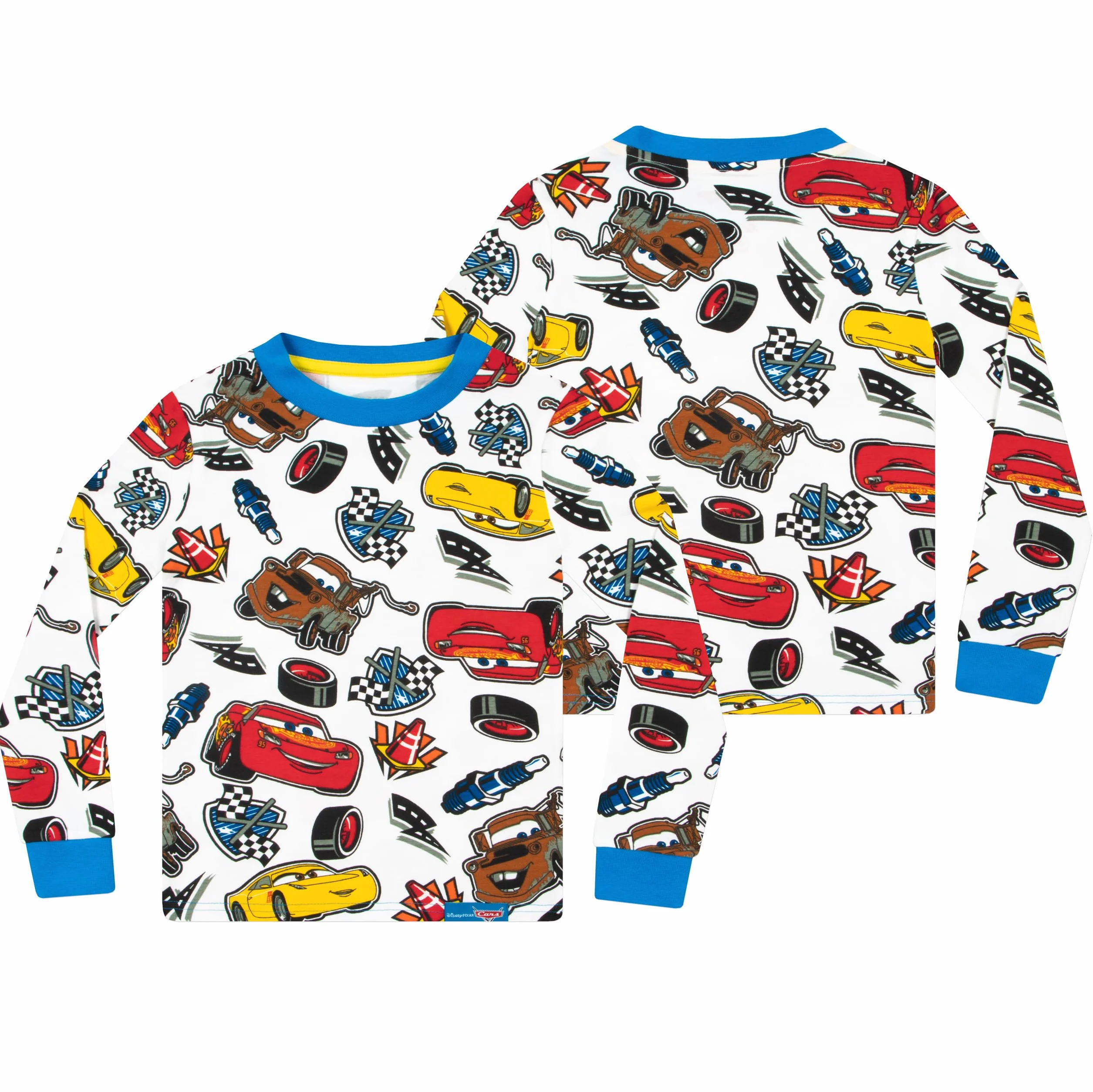Disney Cars Piżama | Zygzak McQueen Piżama | Zestaw Piżam Dla Chłopców | Dopasowana Piżama Dla Dzieci