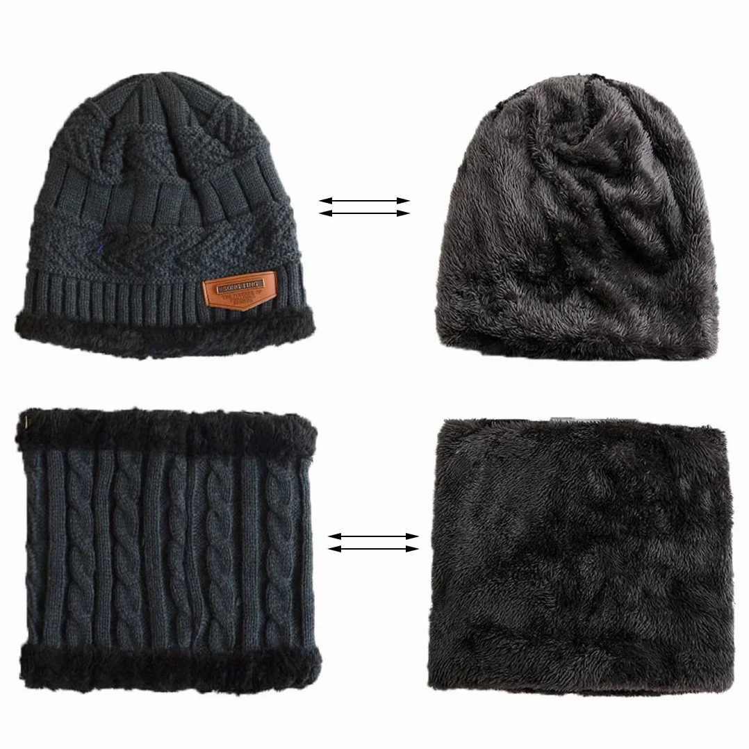 Zimowy ocieplacz na szyję, czapka zimowa dla dzieci, zimowa czapka z dzianiny i szalik, czapka zimowa dla dzieci, czapki beanie chłopiec dziewczynka