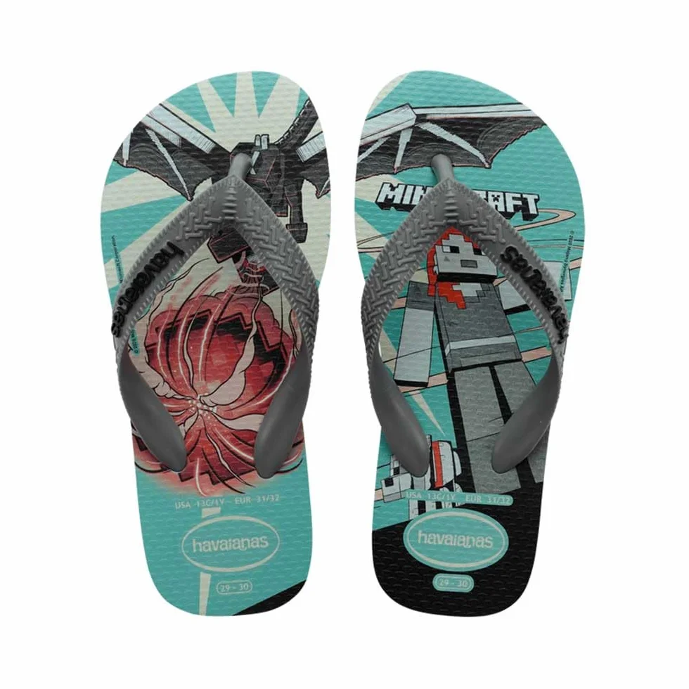 Havaianas baby minecraft - Klapki Uniseks - dzieci