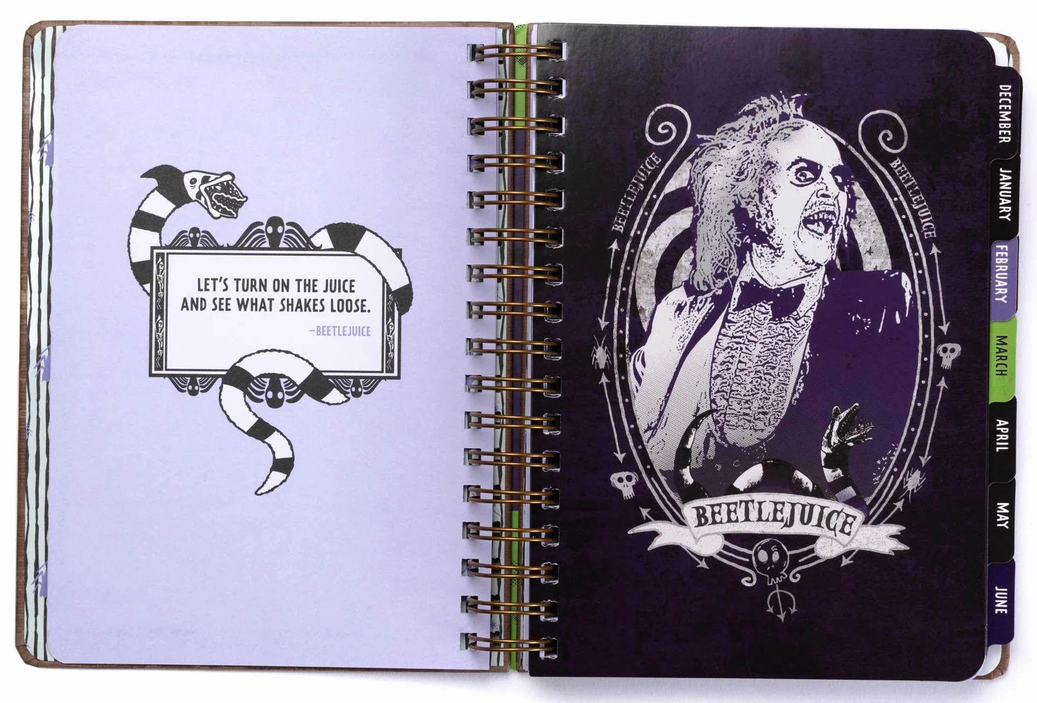 2025 Beetlejuice 13-Month Weekly Planner