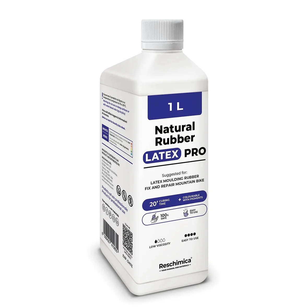 Latex Pro - płynny lateks z kauczuku naturalnego, uniwersalnego zastosowania, nadaje się również na Halloween i do masek (1 l)