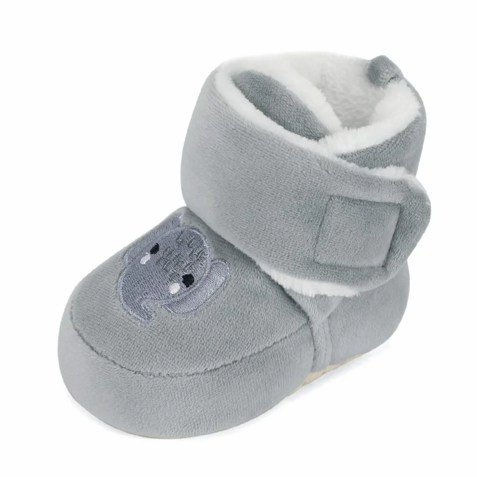 Matt Keely Baby Boys Girls Cartoon Antypoślizgowa miękka podeszwa Grube pantofle Buty do łóżeczka dziecięcego dla malucha gąsienicowego buty zimowe z pluszową podszewką