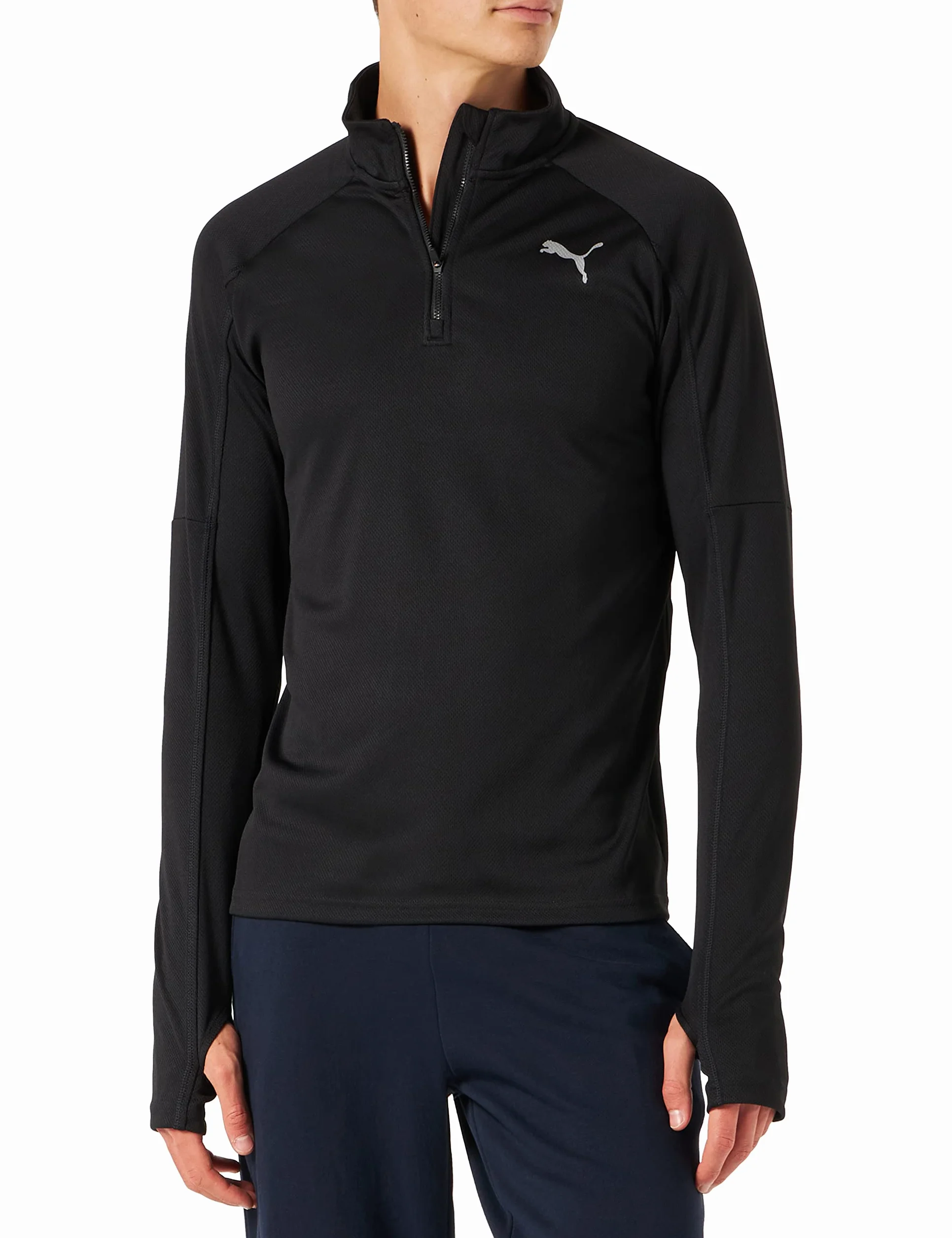 PUMA Pulower Mężczyźni Run 1/4 Zip Ls Tee M