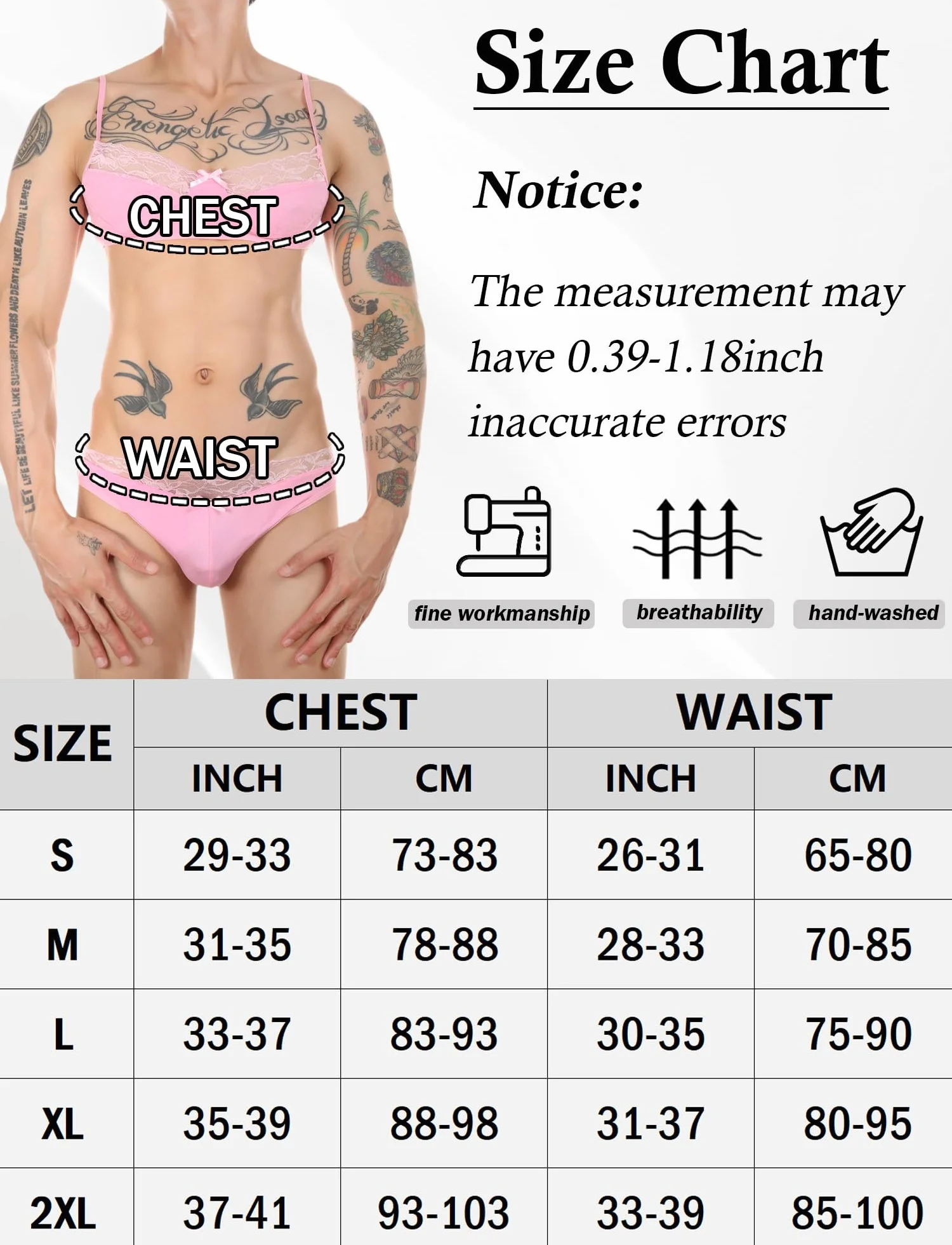 Happy Cherry Męskie bikini crossdressing zestaw bielizny koronkowy biustonosz bielizna zestaw 2-częściowy