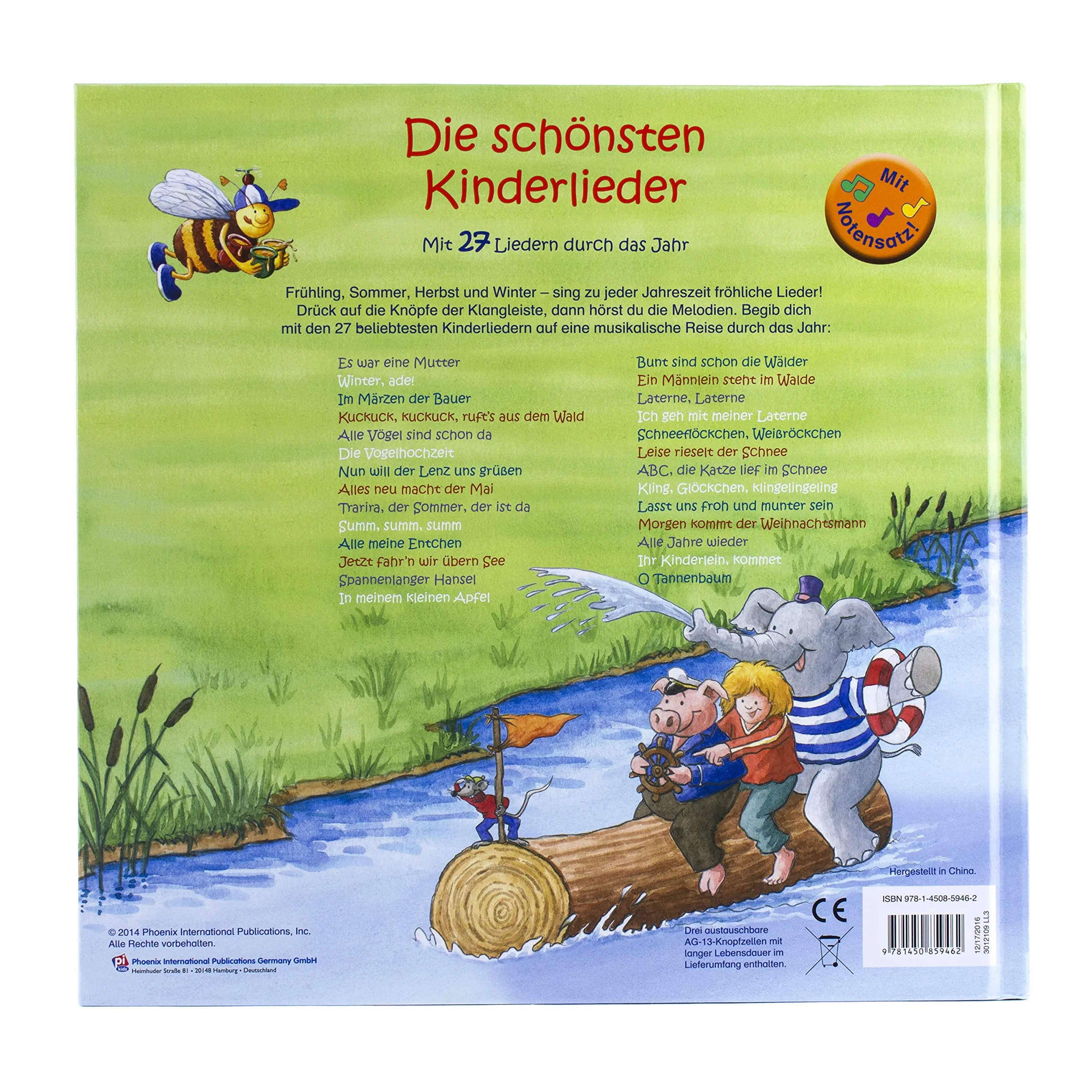 Die Schönsten Kinderlieder, Mit 27 Liedern durch das Jahr: mit 27 bekannten Kinderliedern