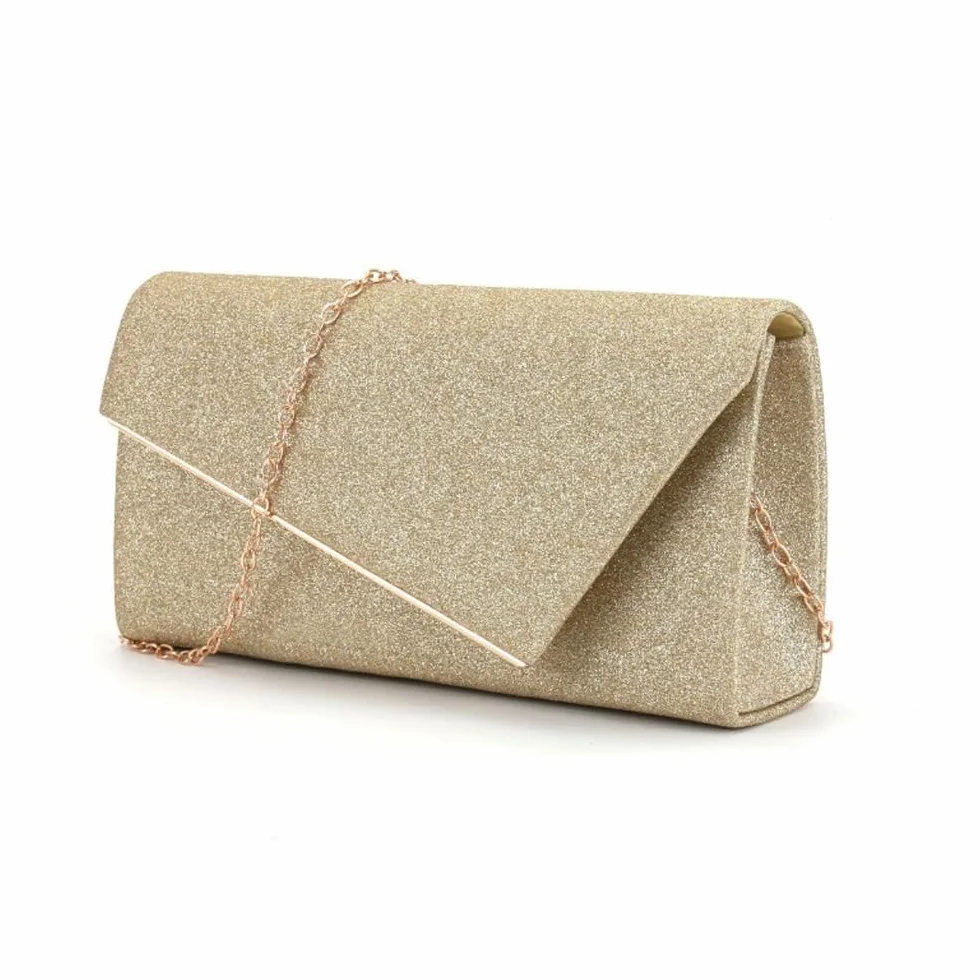 TOFBS Damska torebka na łańcuszek, elegancka torebka wieczorowa, crossbody, mała torebka na wesele, imprezę, bankiet, święta, dla panny młodej