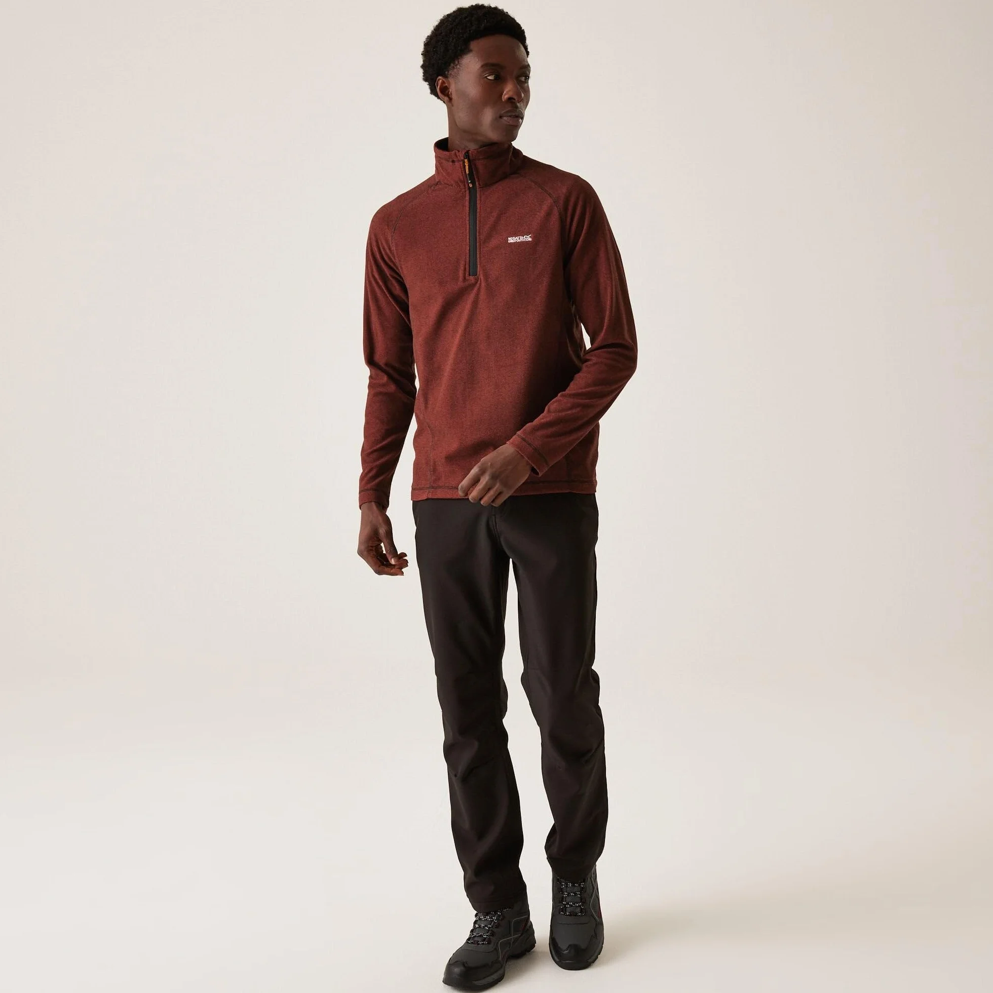 Regatta Polar Mężczyźni Montes' Lightweight Half Zip Overhead Mini Stripe Micro