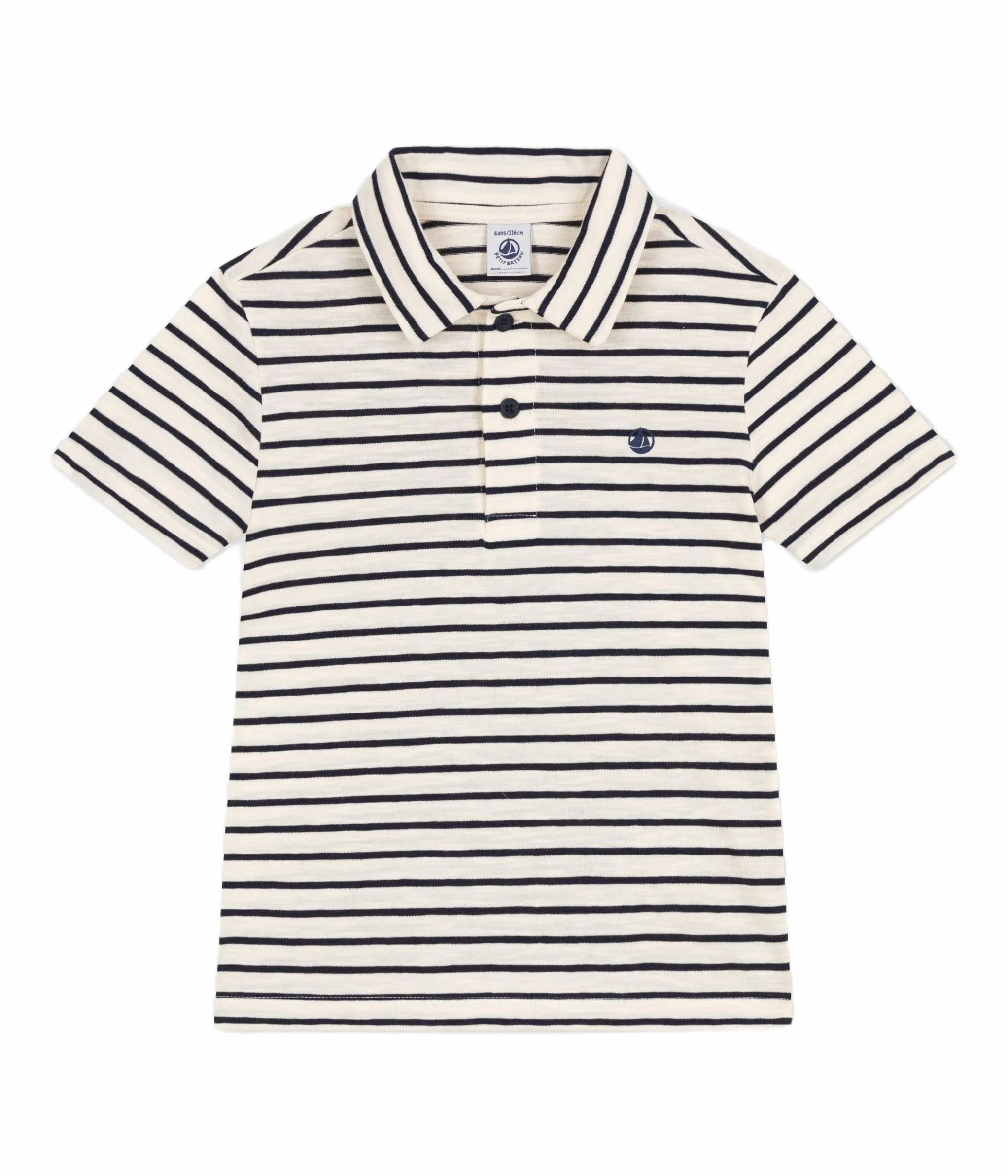 Petit Bateau Koszulka polo z krótkim rękawem dla chłopców, Lawin/wędzenie, 12 lat