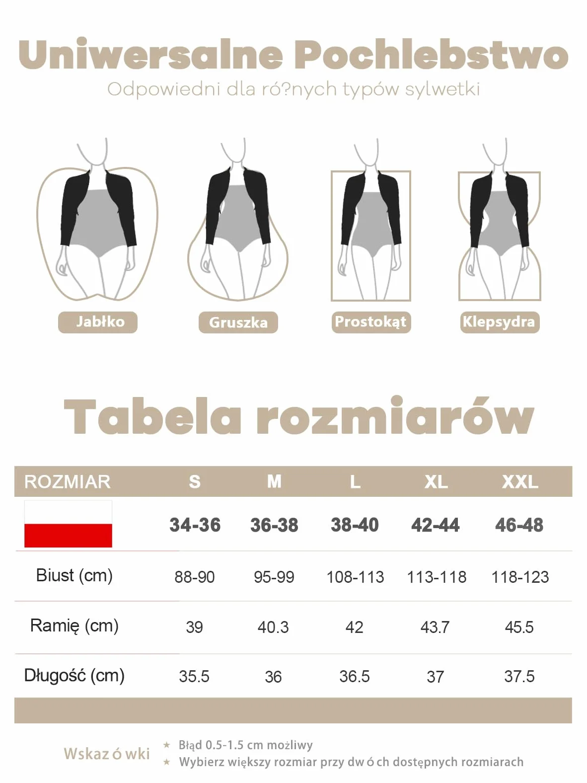 Fuinloth Damskie Bolero 3/4 Rękaw Shrug Przycięty otwarty przód Kardigan Ślub Wieczór