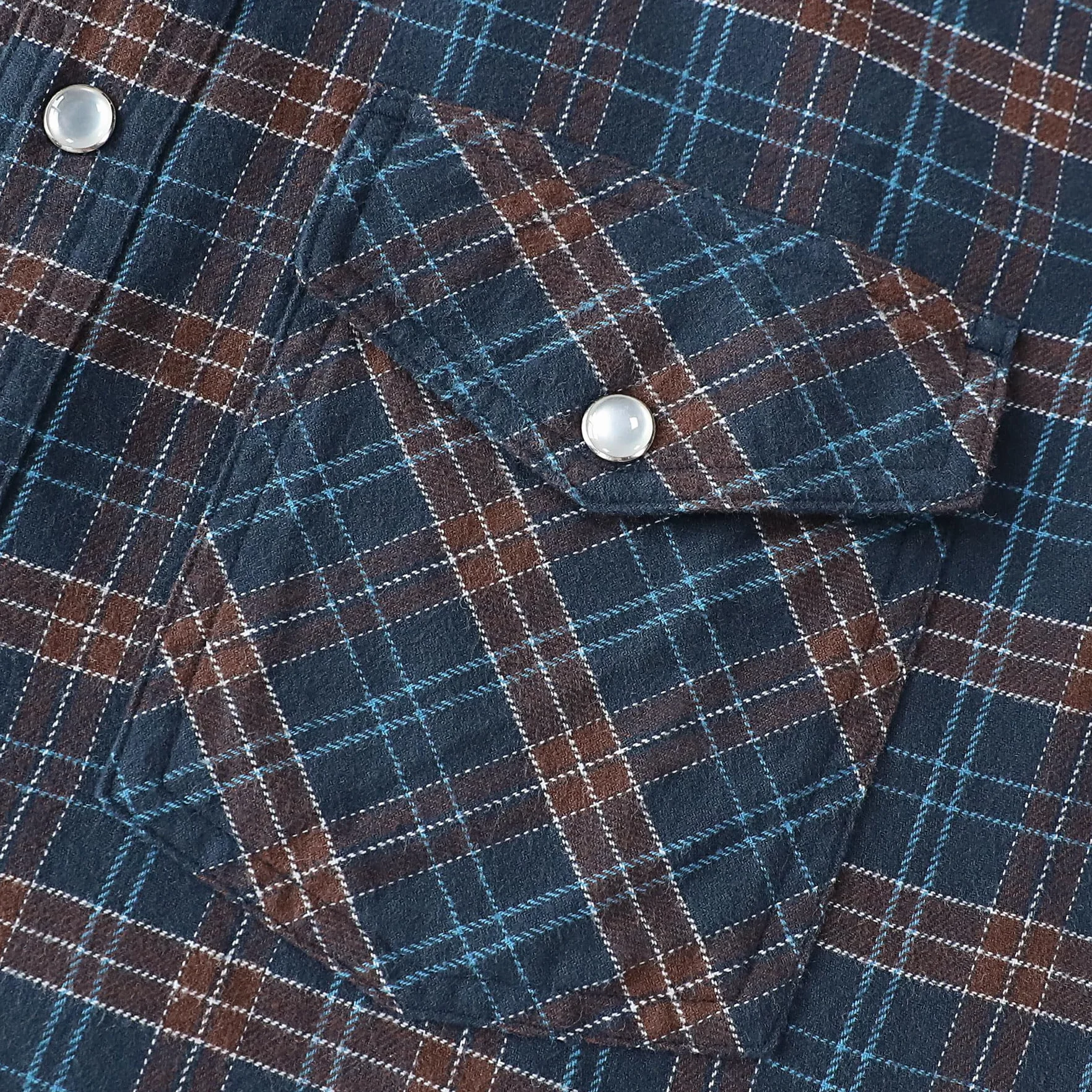 Dubinik® Koszula flanelowa, 170 g, dla mężczyzn, westernowa, perłowe zatrzaski, z długim rękawem, na co dzień, przytulna, vintage, kowbojska, krata, miękka, czysta bawełna
