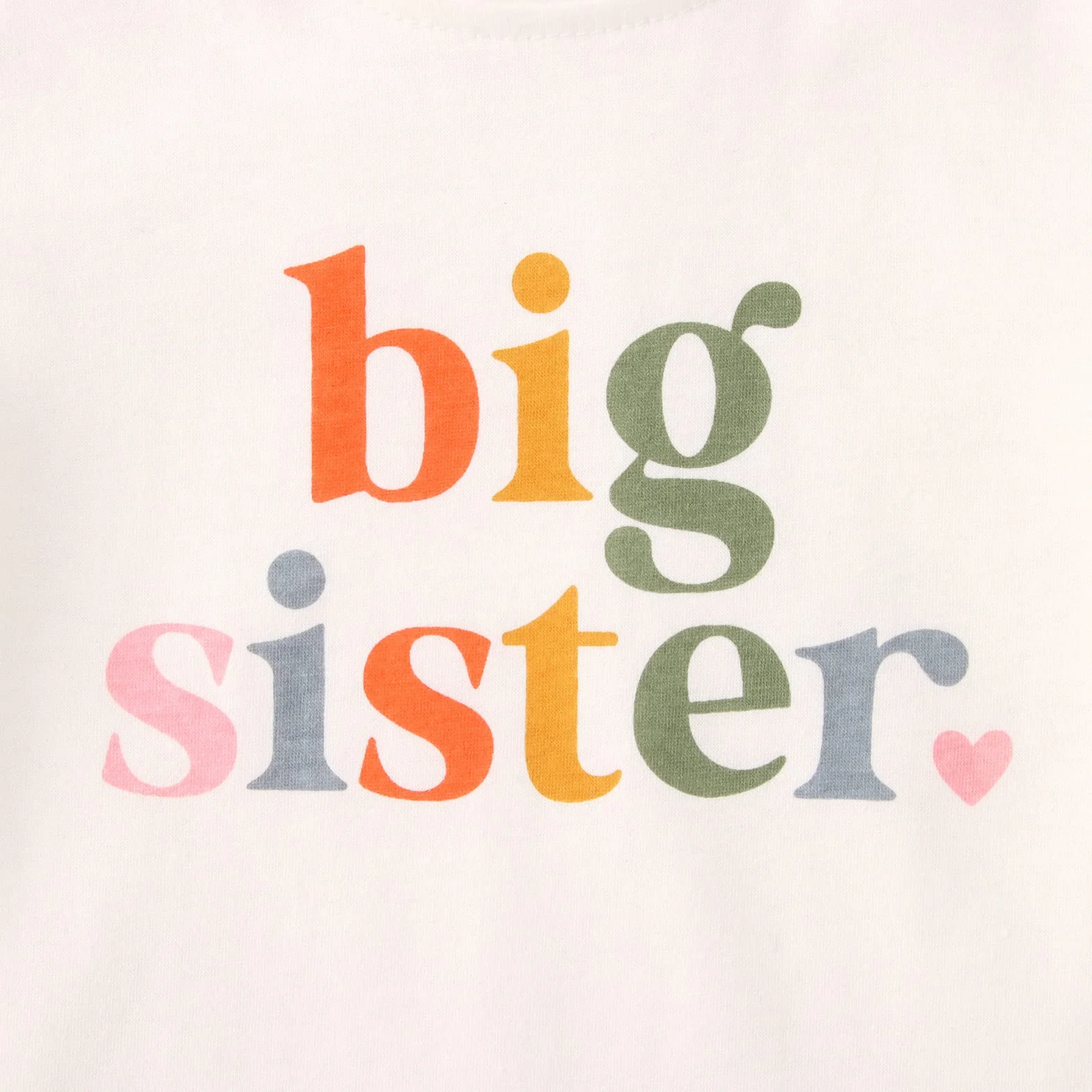 Big Sister koszulka dla dziewczynek, do stroju, dla dziewczynek, z krótkim rękawem, na lato, z krótkim rękawem, z okrągłym dekoltem, bawełniana koszula