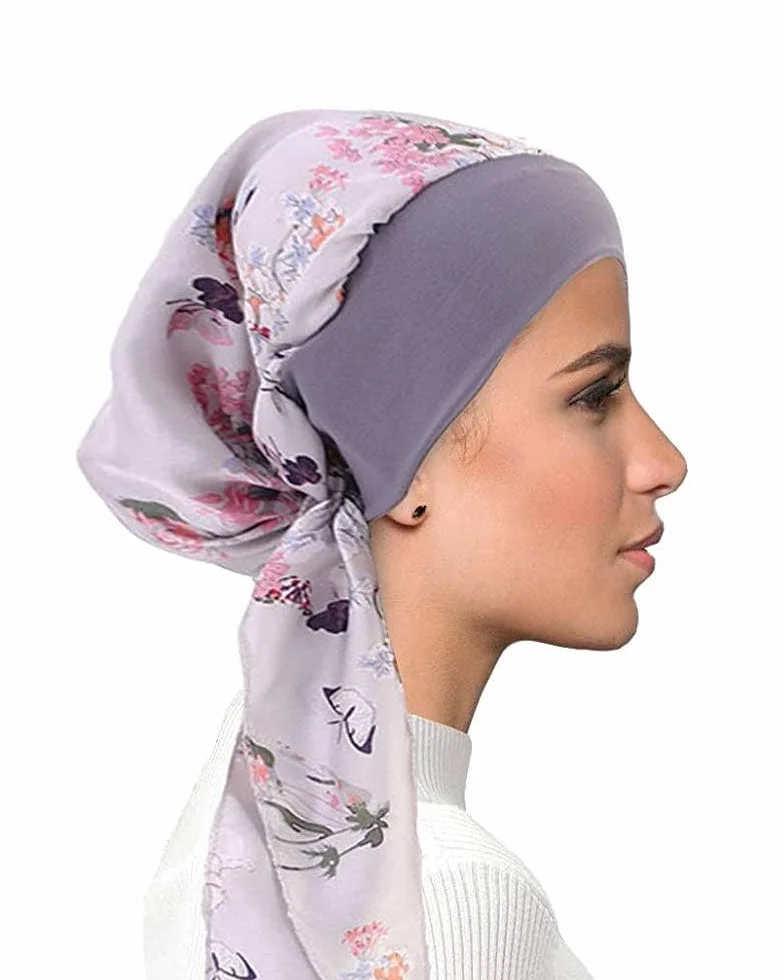 Chemo Nakrycia głowy dla kobiet szaliki na głowę turbany UK rak szaliki bandany wypadanie włosów czapka beanie rak nakrycie głowy chusty czapka jedwabista muzułmańska