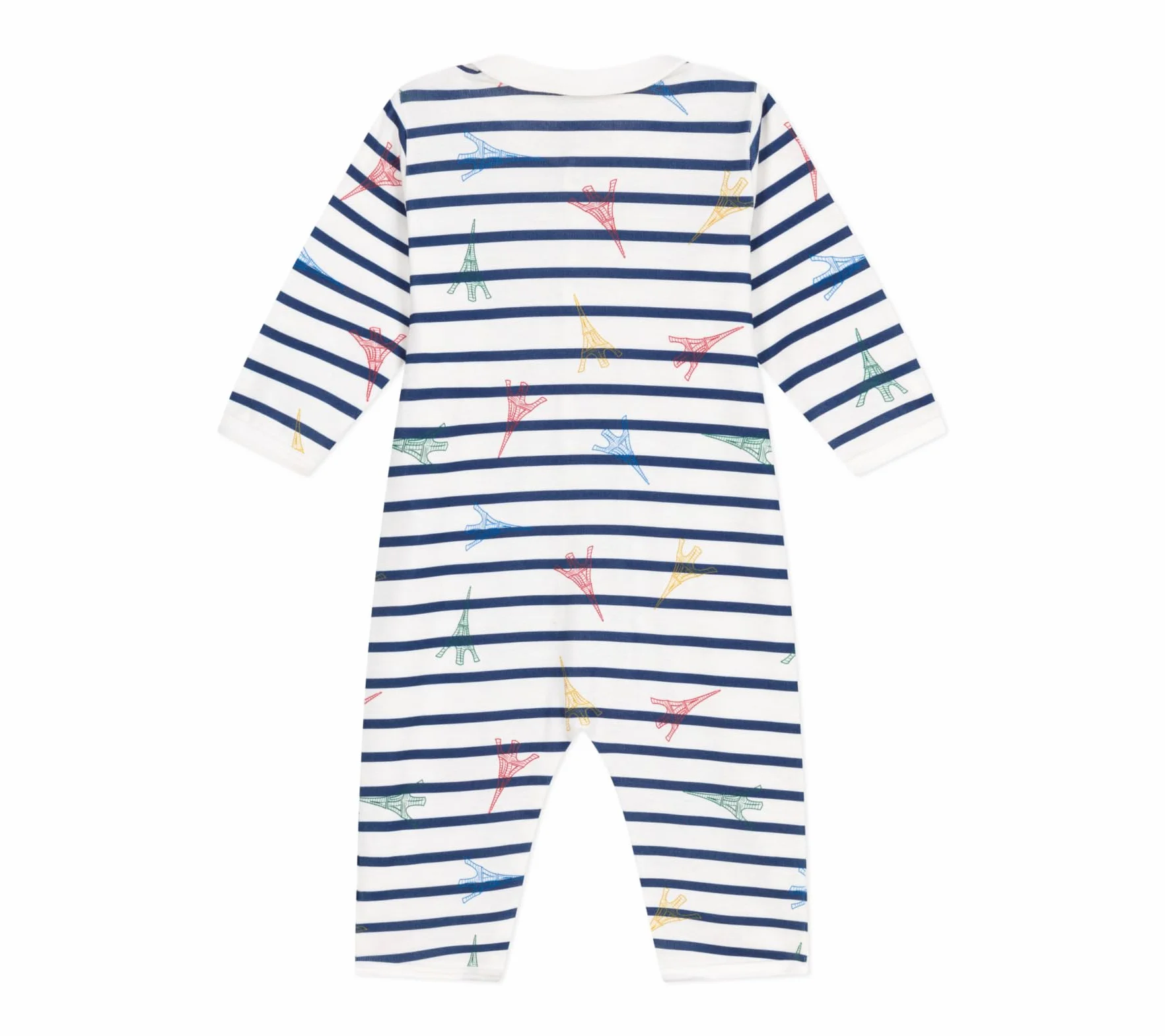 Petit Bateau Uniseks, dobry sen bez stóp, biały/wielokolorowy., 3 miesięcy
