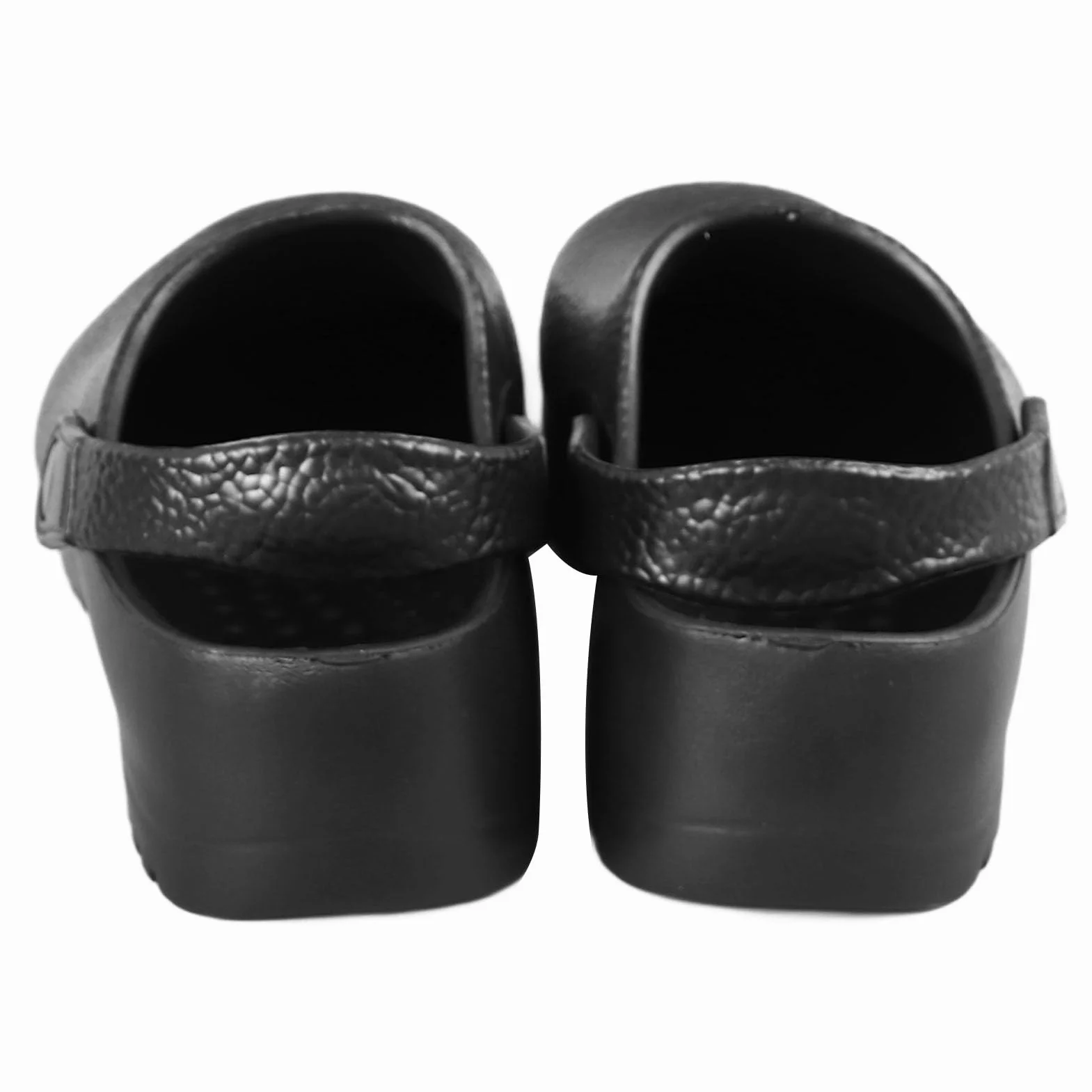 Qcwwy Letnie buty kuchenne, antypoślizgowe, bez pleców, guma EVA, czarne buty robocze dla mężczyzn, oddychające, do kuchni, dla pielęgniarek