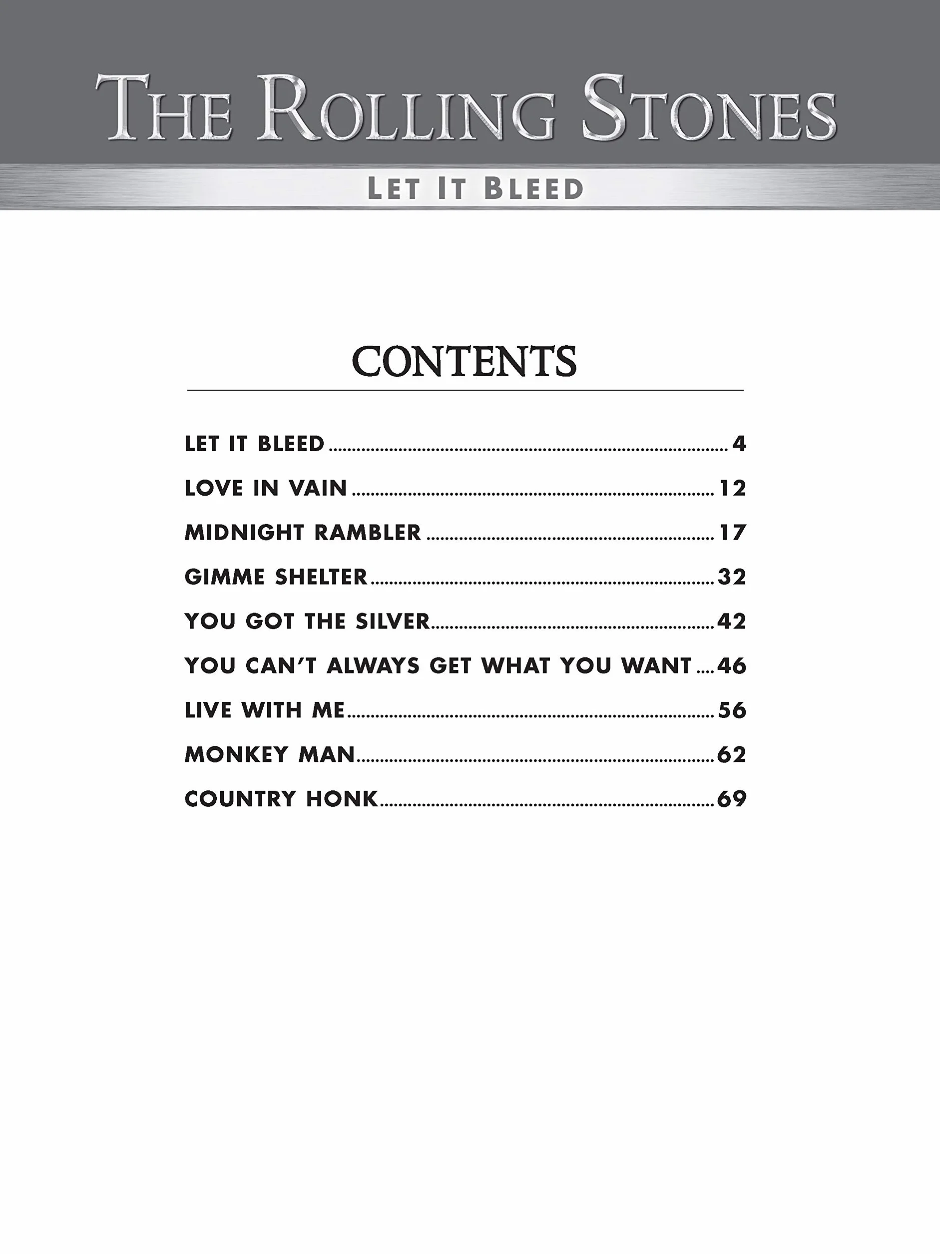 The rolling stones: let it bleed (tab) guitare: Gitarre - Alfred's Classic Album Editions