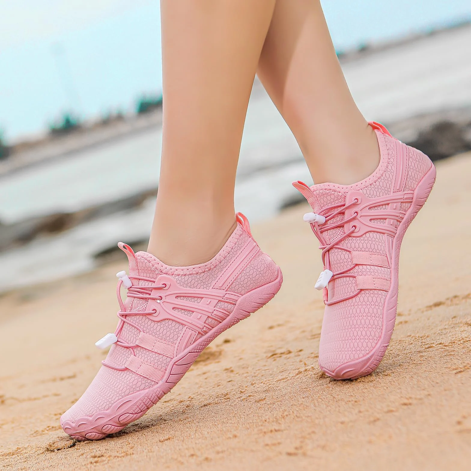 Buty wodne Mężczyźni Kobiety Oddychające buty plażowe Szybkoschnące Buty do pływania na boso Basen Surfing Nurkowanie Bieganie Joga