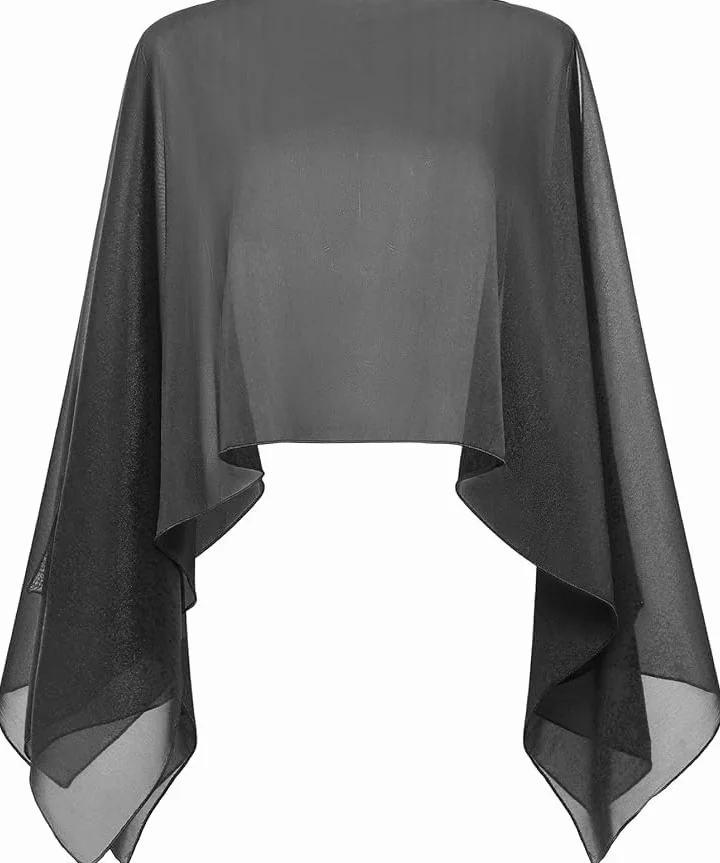 BABEYOND Damski szal szyfonowy - elegancki szal na imprezy, wesela, formalne wydarzenia