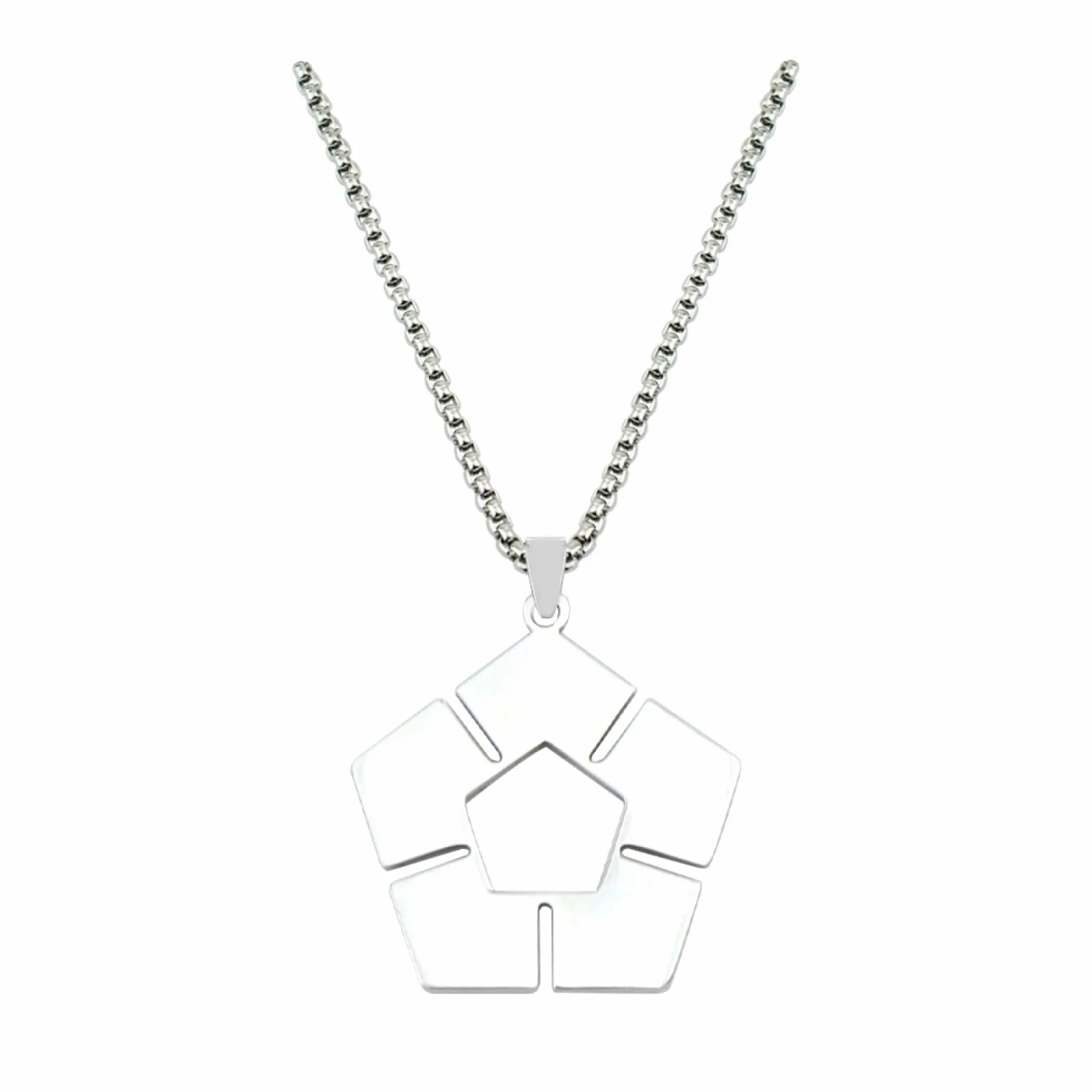 Casual naszyjnik wisiorek niebieski zamek naszyjnik kobiety mangas piłka nożna znak naszyjniki kobieta moda kreatywne pary łańcuszek srebrny kolor cosplay collier impreza biżuteria prezent