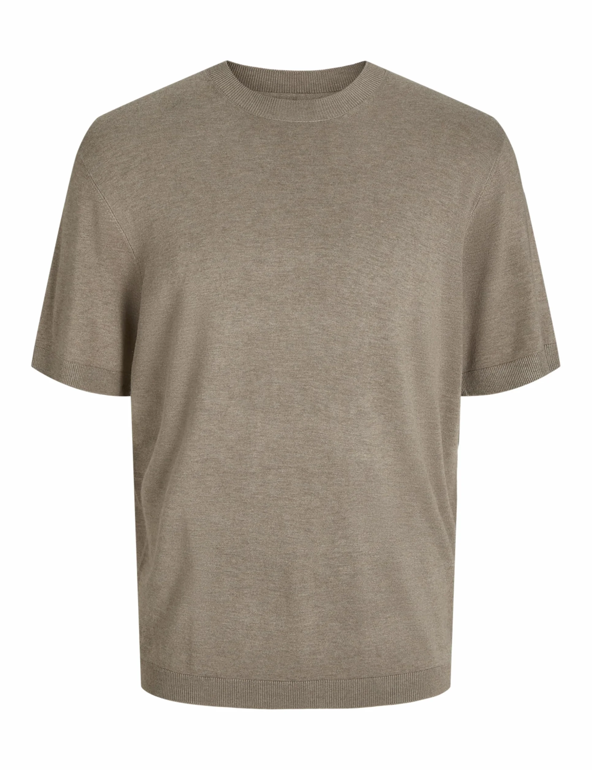 JACK & JONES Jprccwilliam Knit Crew Neck Ss Sn, Greige, XXL