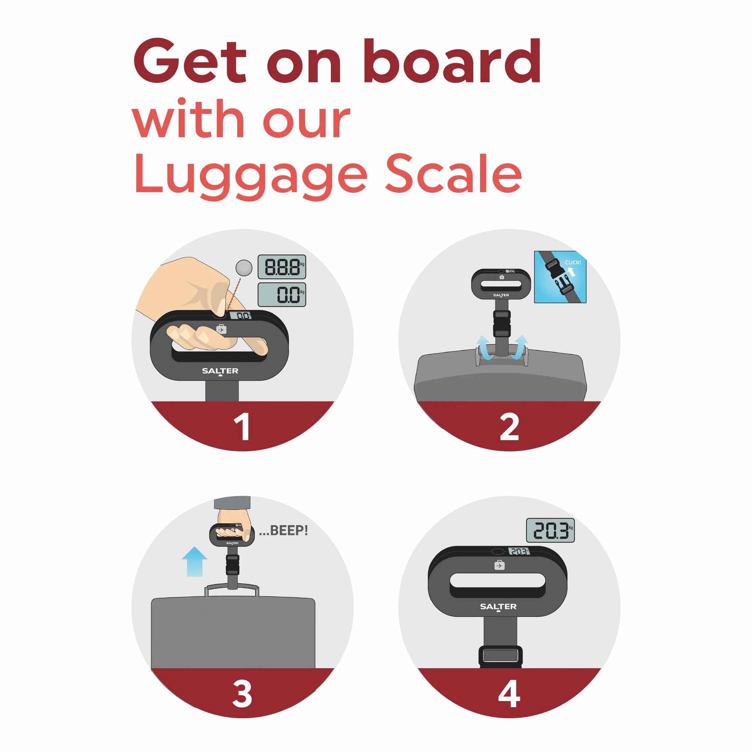 Salter Digital Luggage Scales