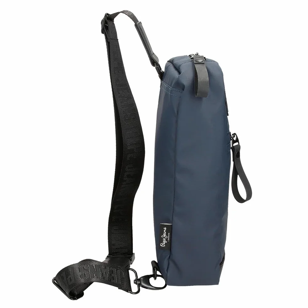 Pepe Jeans Hoxton Obudowa na messenger Niebieski 14x25x6 cms Poliester, niebieski, Talla única, Torba na ramię