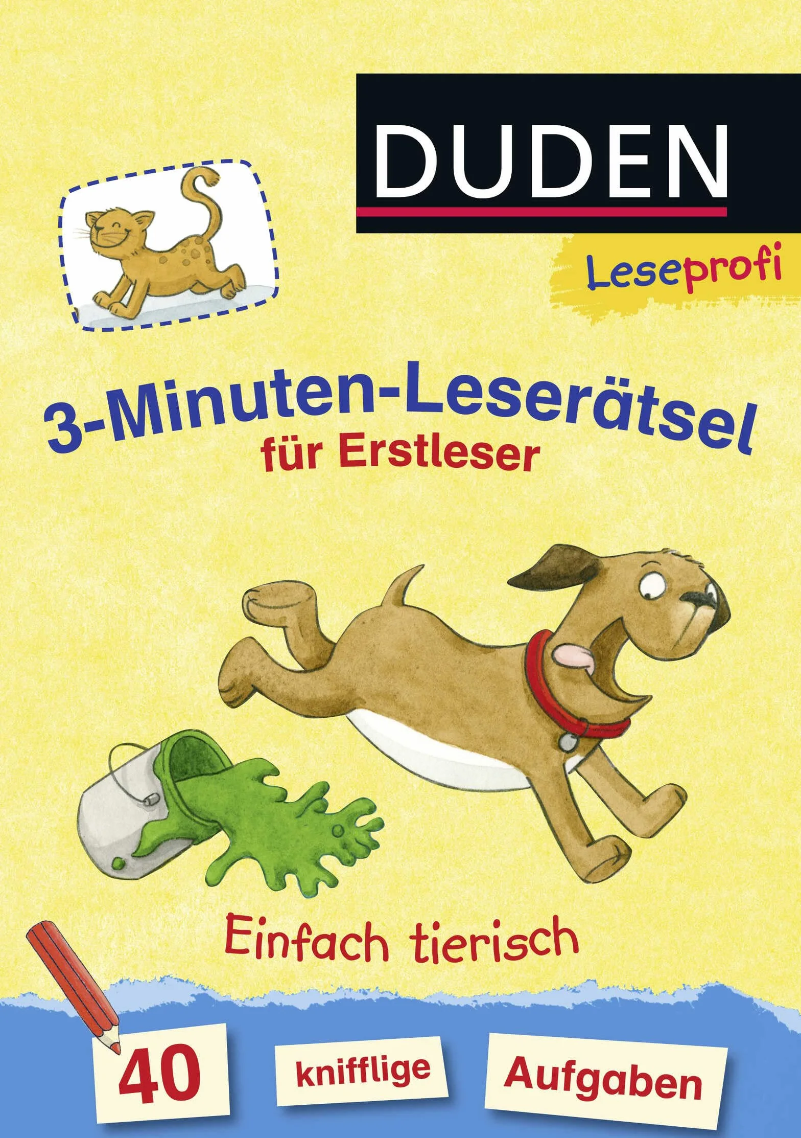 Leseprofi - 3-Minuten-Leserätsel für Erstleser: Einfach tierisch: 40 knifflige Aufgaben: 2