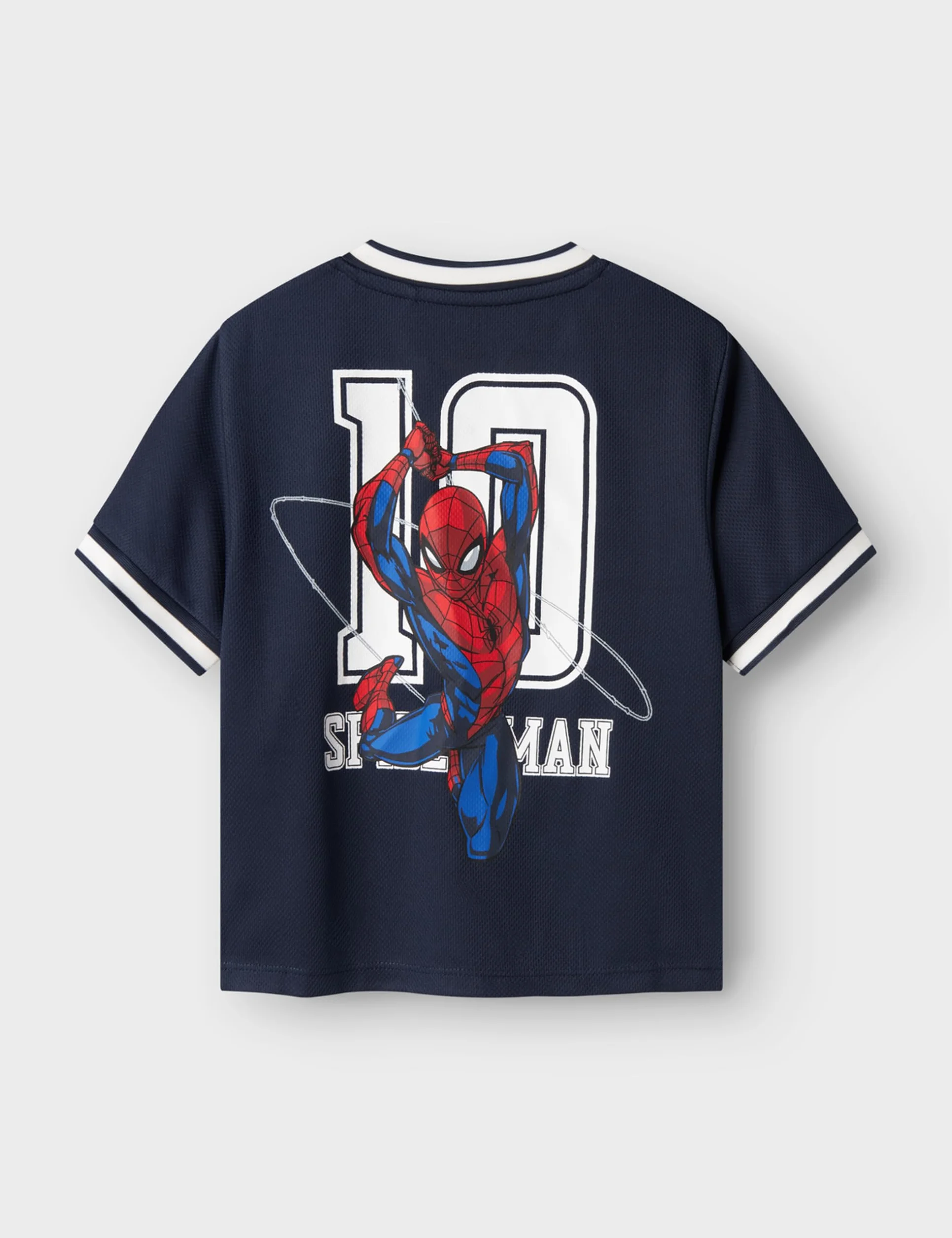 NAME IT Chłopięcy Nmmmatz Spider Nreg Ss Poly Top Mar, granatowy blezer, 98