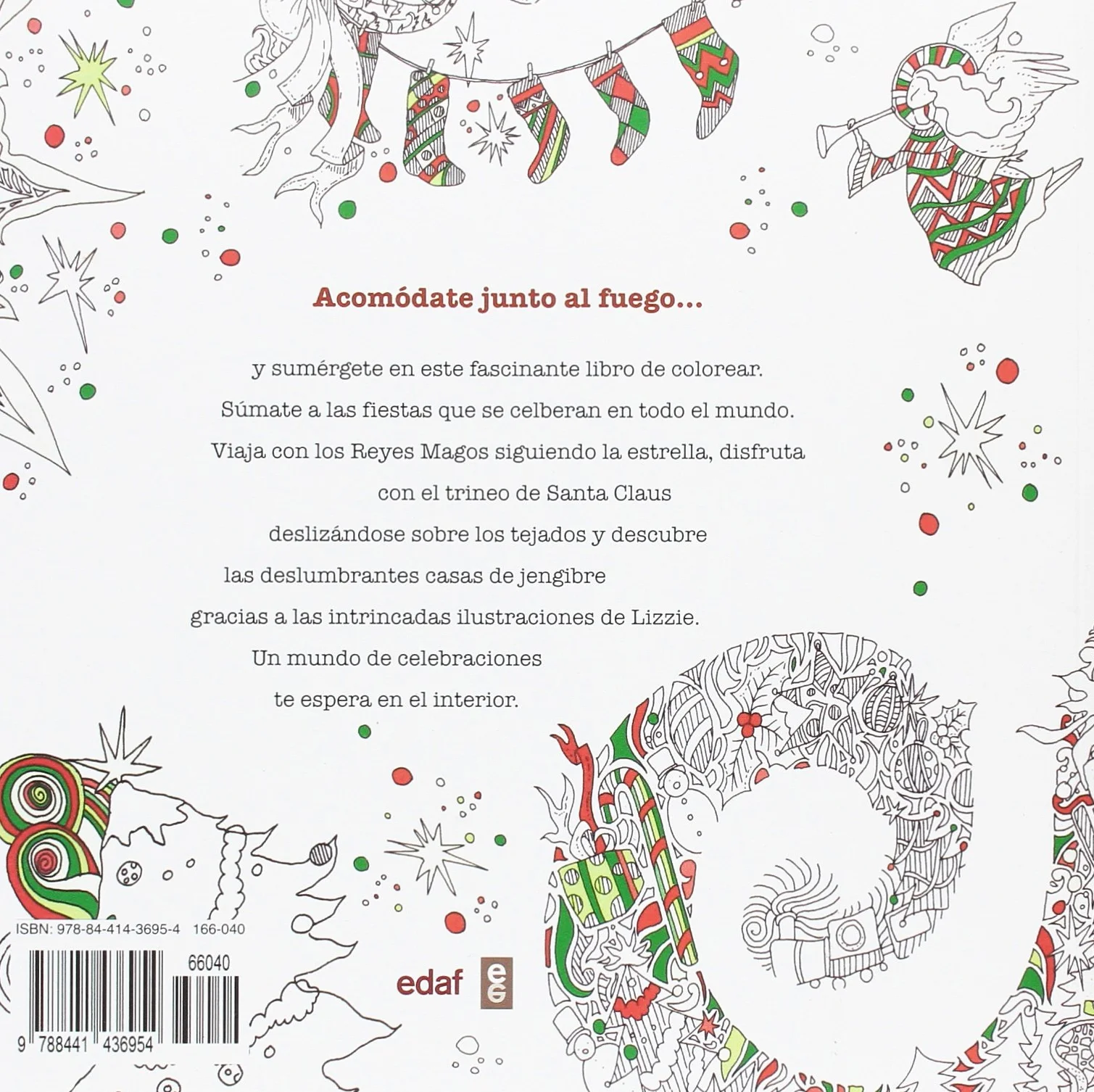 La navidad mágica: Un libro para colorear