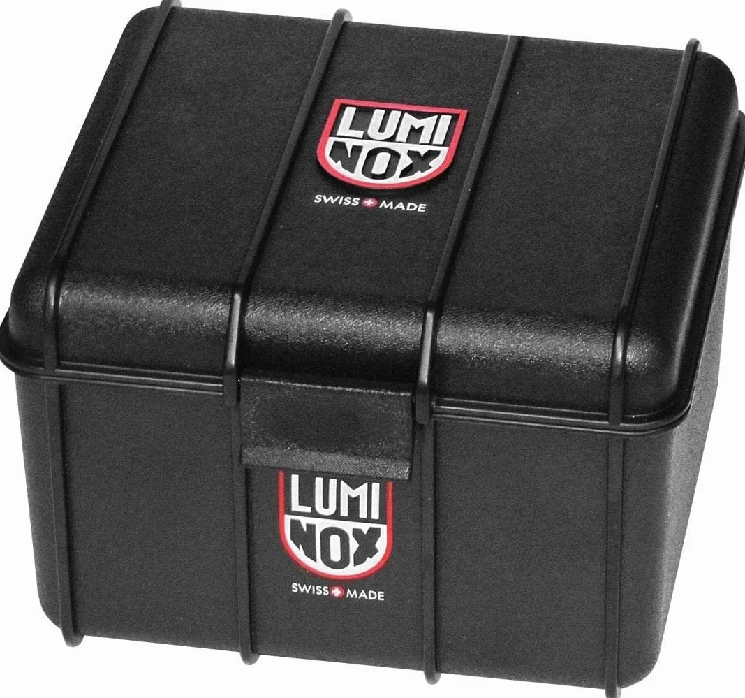 Luminox Męski analogowy szwajcarski mechanizm kwarcowy zegarek z bransoletką Cordura XB.3761, czarny, Nowoczesny