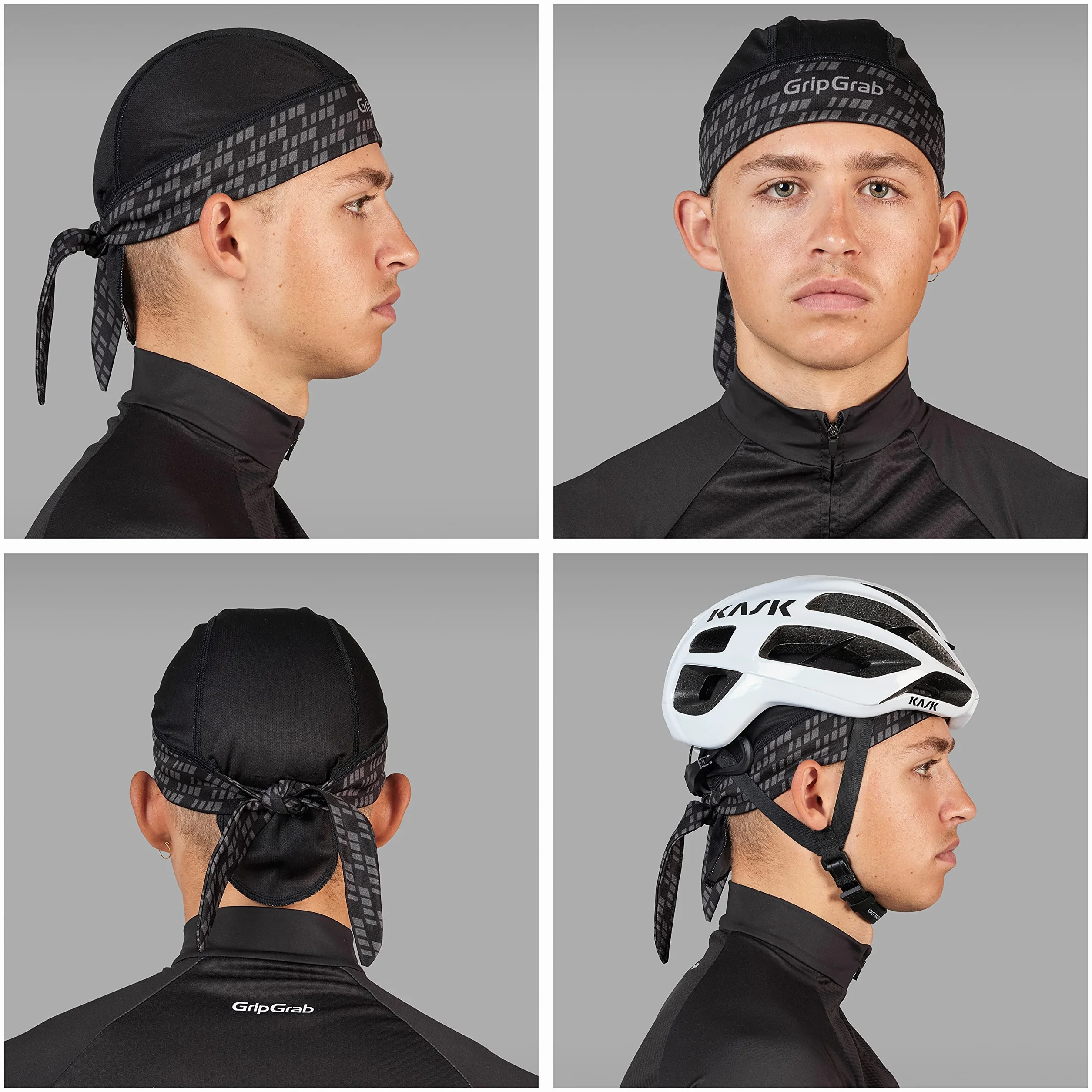 GripGrab Bandana wielofunkcyjna letnia sportowa chusta na głowę, cienka, lekka pod kask rowerowy, ochrona przed potem, ochrona przed promieniowaniem UV