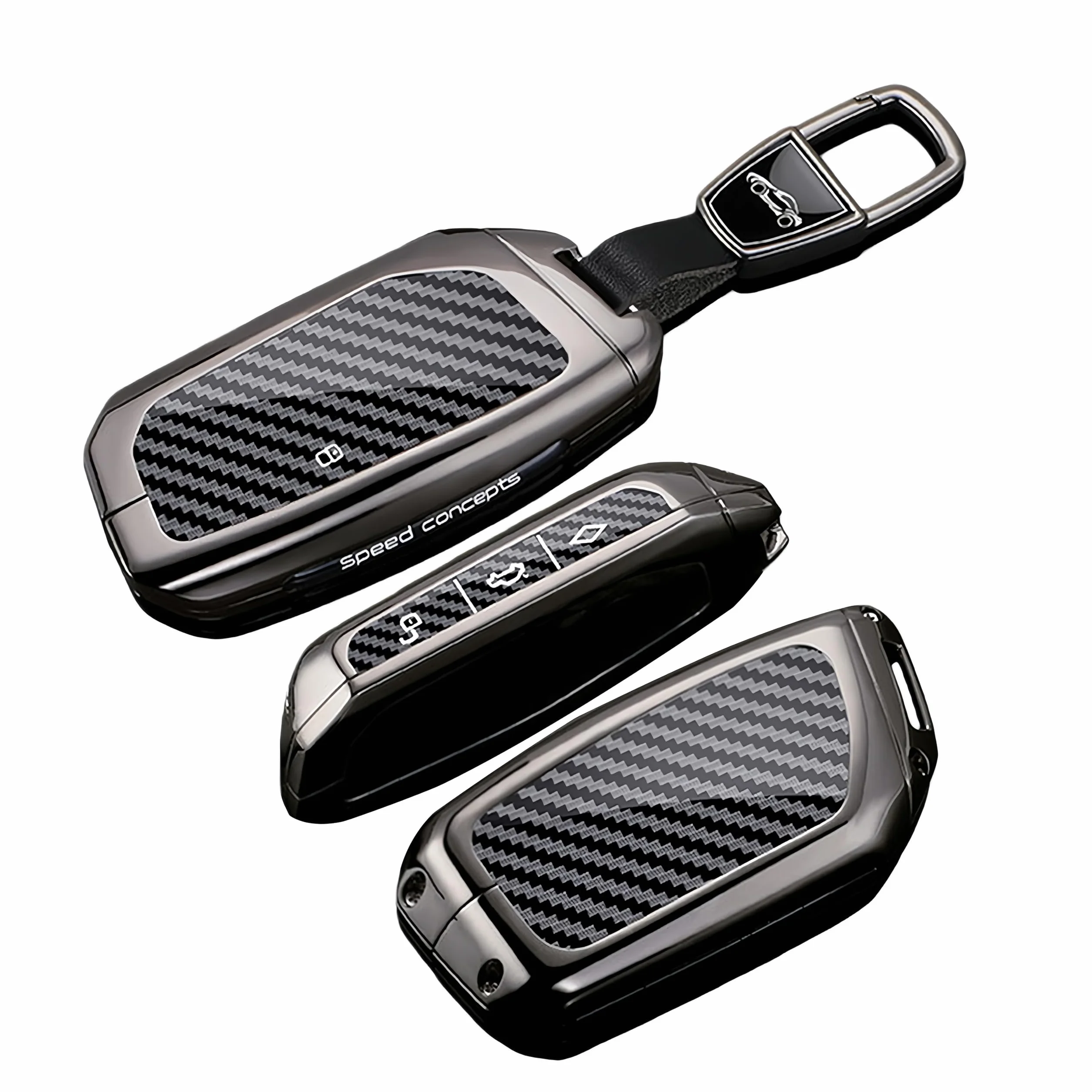 ontto Etui na kluczyki samochodowe ze stopu, pasuje do BMW 2026 2025 2024 X1 U11 X2 X3 G45 X5 X6 X7 IX1 2er U06 Touring 3er 5er 7er G07 I7 i5 etui na klucze obudowa kluczy etui ochronne breloczek do