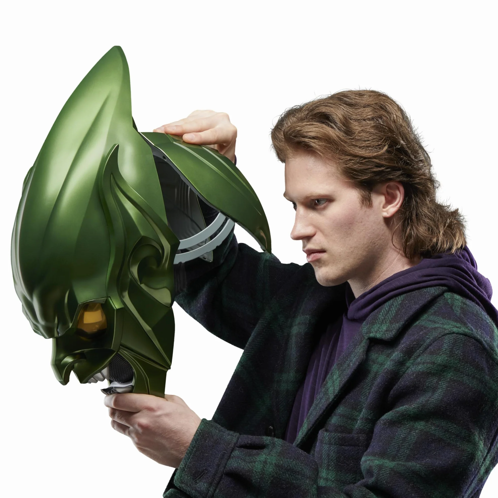 Marvel Legends Series Green Goblin Premium kask do odgrywania ról, Spider-Man: No Way Home, sprzęt do odgrywania ról dla dorosłych