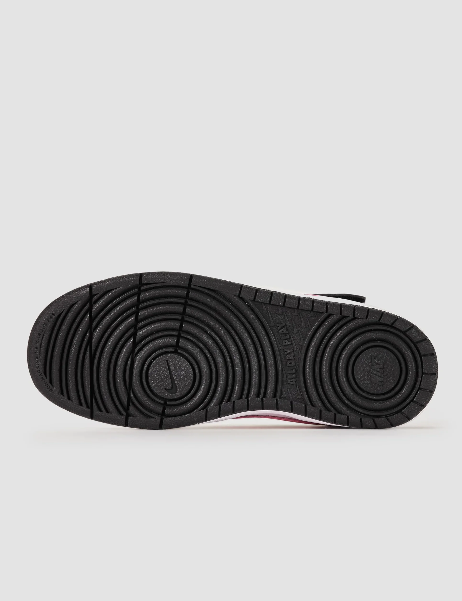 Nike Court Borough Mid 2 (GS), trzy czwarte wysokie, Black/Sunset Pulse-White, 36 EU, Czarny Sunset Pulse Biały, 36 EU
