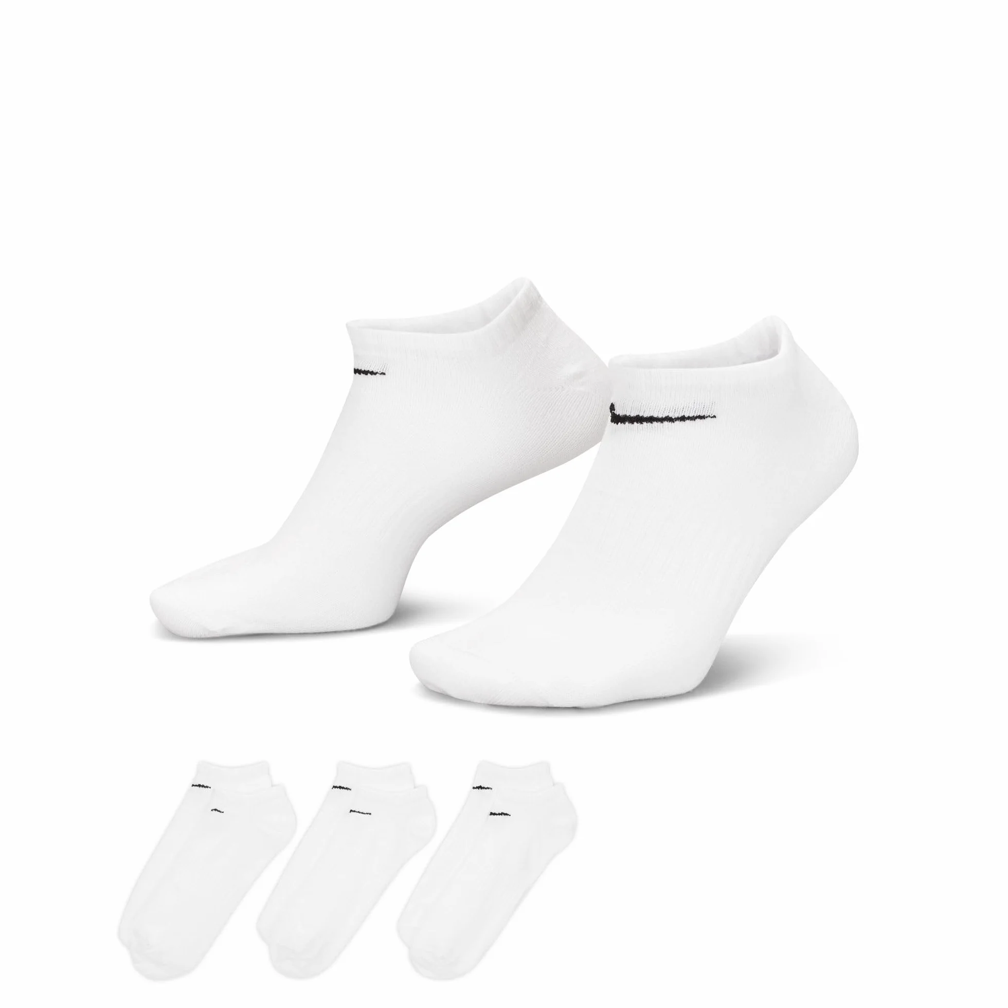 Nike Mężczyźni Value No Show Skarpety, Biały, L