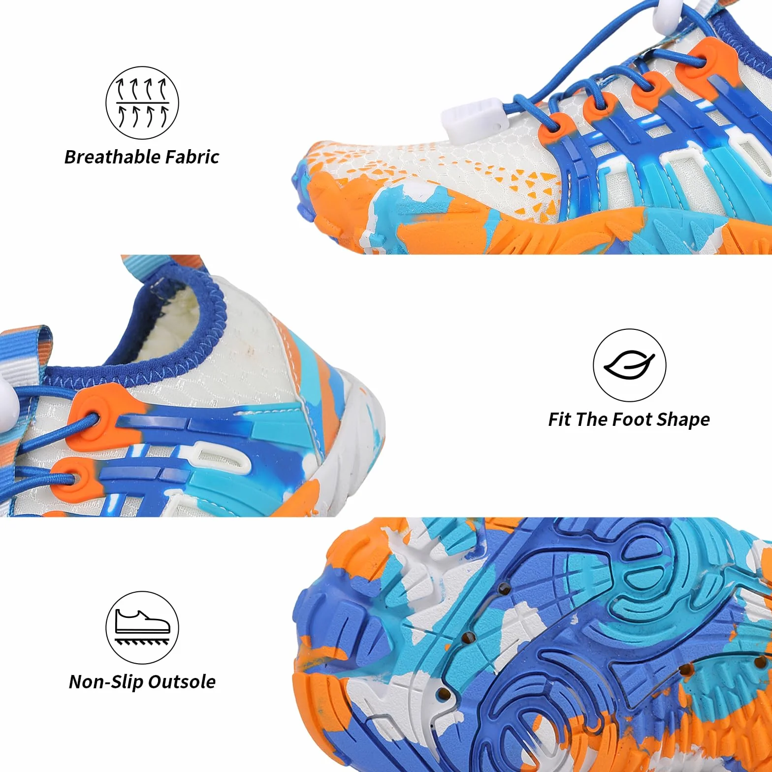 Buty kąpielowe dla chłopców i dziewczynek, buty do wody, antypoślizgowe, szybkoschnące, do pływania, na lato, na plażę, basen, do surfowania, buty bare foot