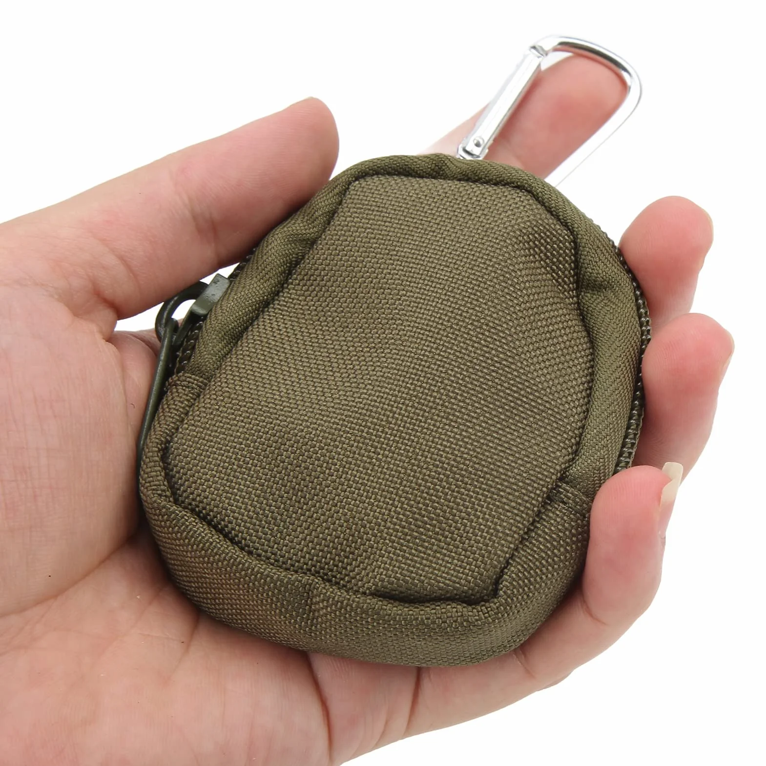 Mini Torba na Klucze, Okrągła Przenośna Torba na Klucze z trójkątną klamrą na Kemping