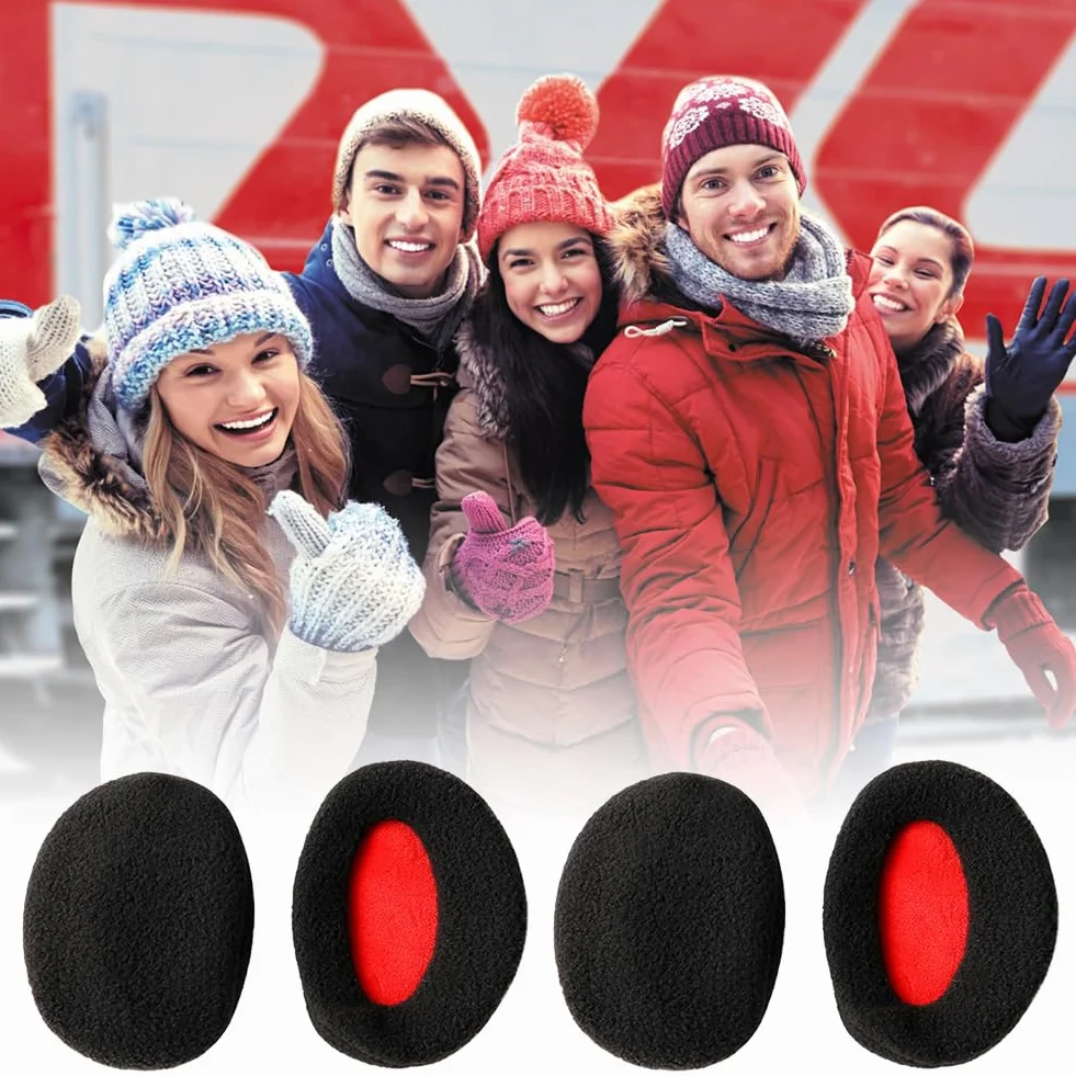 Nauszników, 2 Pary Warm Earmuffs, Ocieplacze Na Uszy, Zimowe Ocieplacze Uszu, Men's And Women's Warm Earmuffs, Urocze Nauszniki Ciepłe Wystające Miękkie Nauszniki Na Mroźną Zimę I Zimę