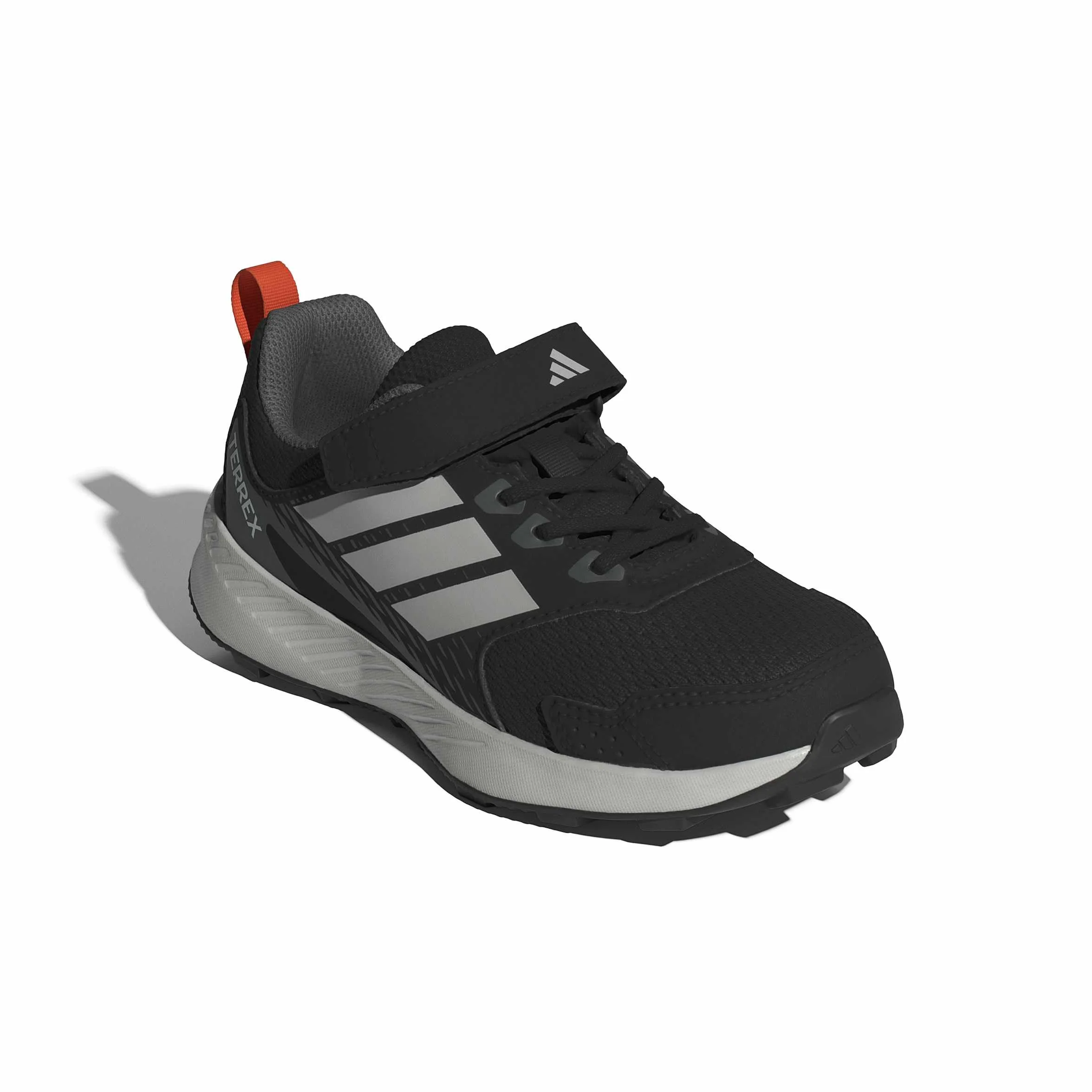 adidas Uniseks - dzieci Terrex Tracefinder Trail Running Children Shoes, Core Black/Grey One/Semi Impact Orange, 31 EU