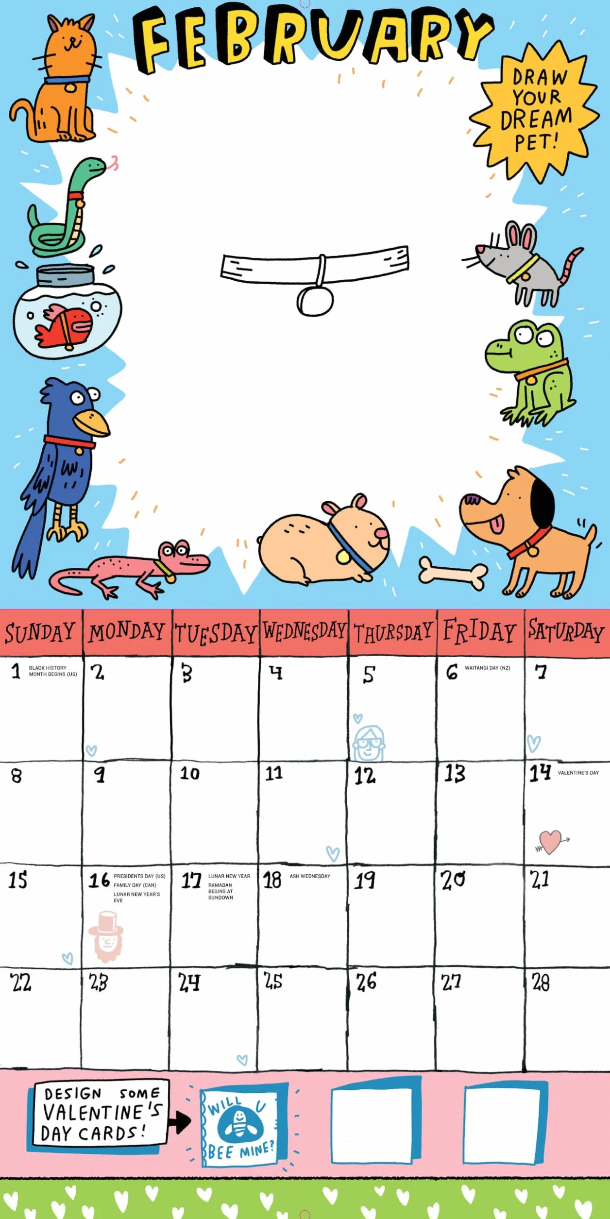 Kid's Awesome Activity Wall Calendar 2026: Includes 300+ Super Fun Stickers!