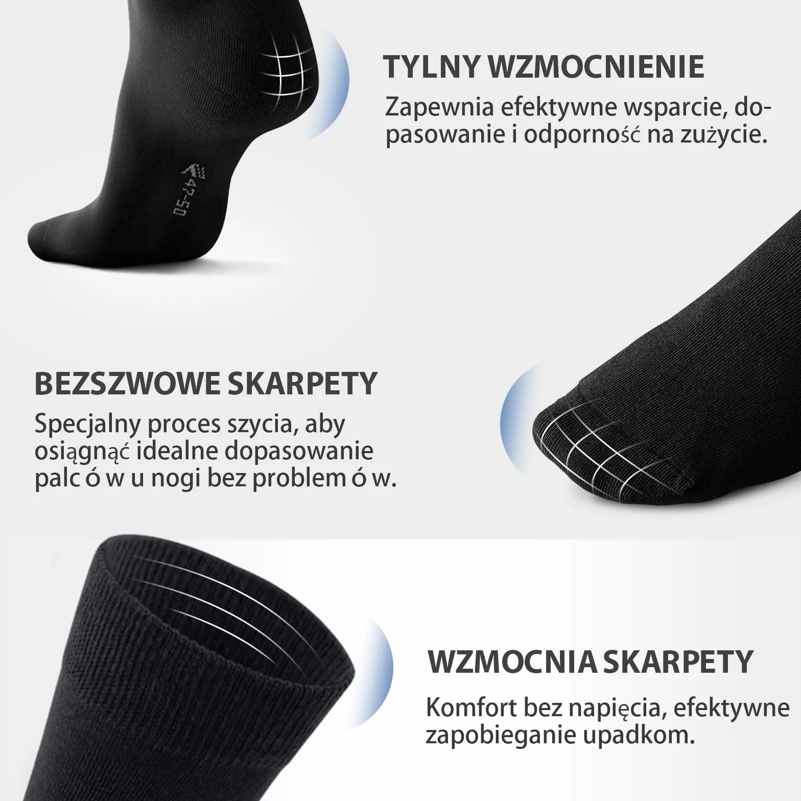 Fullluwaa 12 par skarpetek uniseks, męskie, miękkie, bawełniane, czarne, długie skarpety robocze