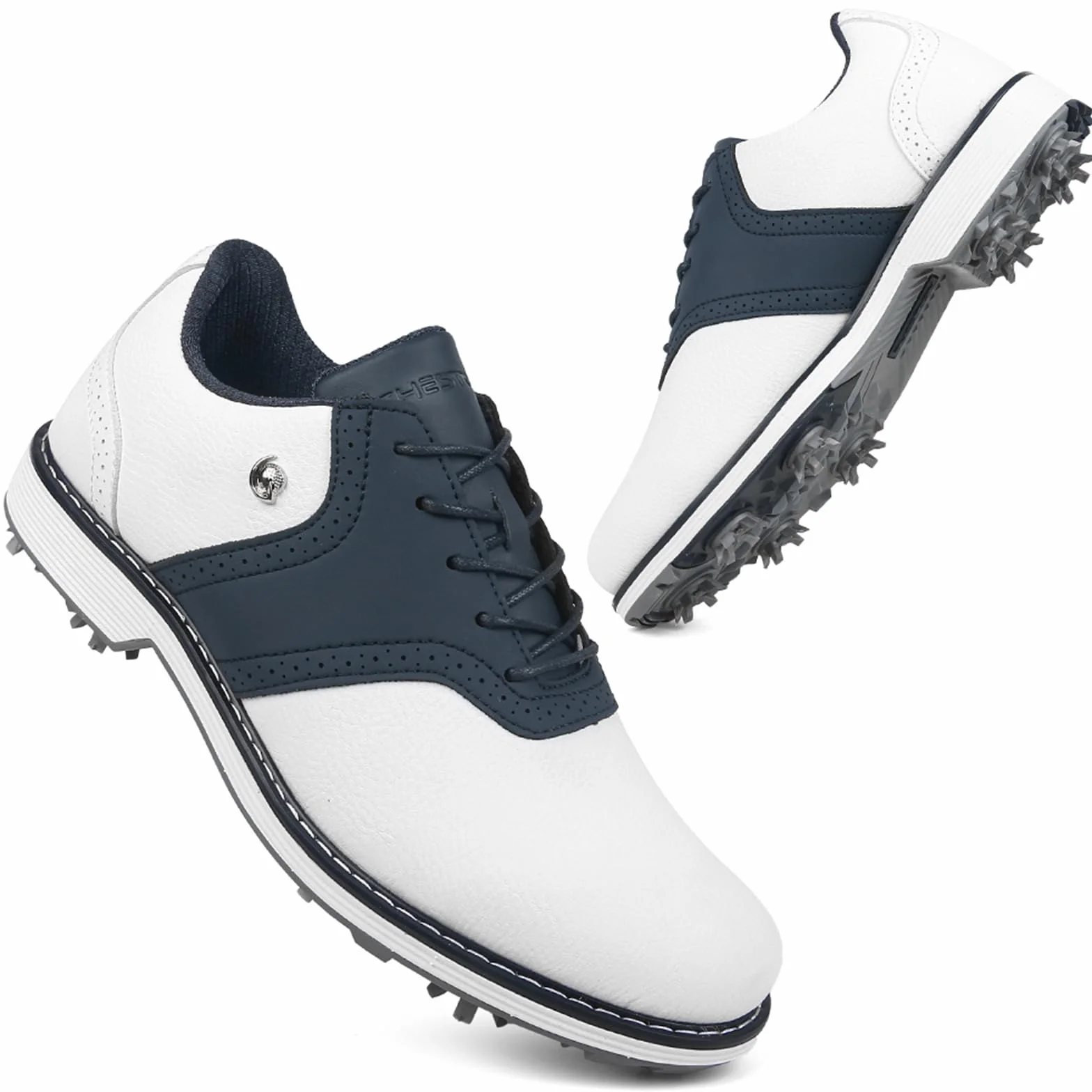 Kolce Buty golfowe Męskie Wodoodporne Profesjonalne buty golfowe do treningu Skórzane trampki Lekkie Wygodne buty biznesowe