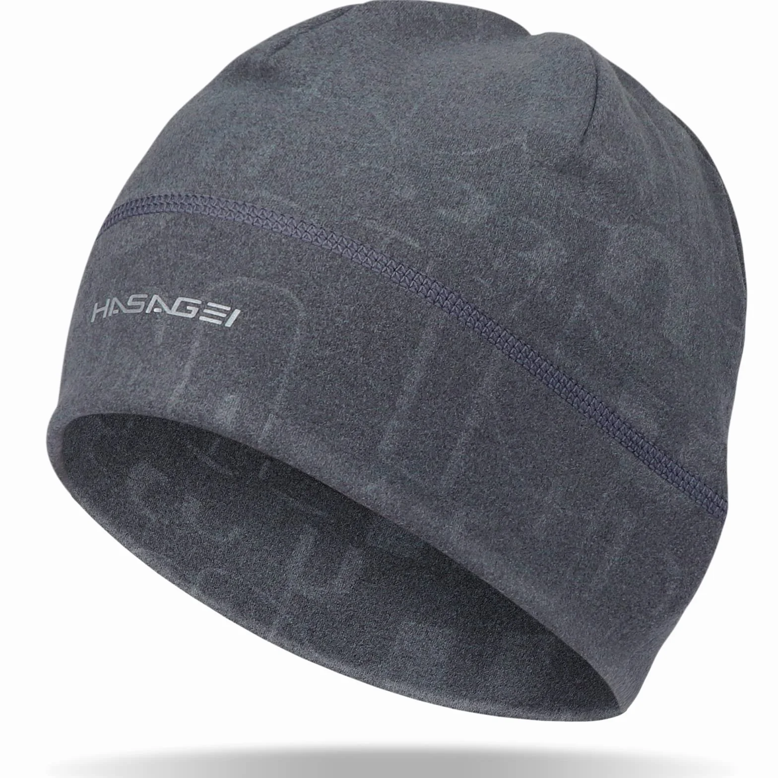 HASAGEI Czapka do biegania, unisex, miękka, elastyczna, sportowa, wiatroszczelna, termiczna, odpowiednia na wiosnę, jesień i zimę, szary, 52
